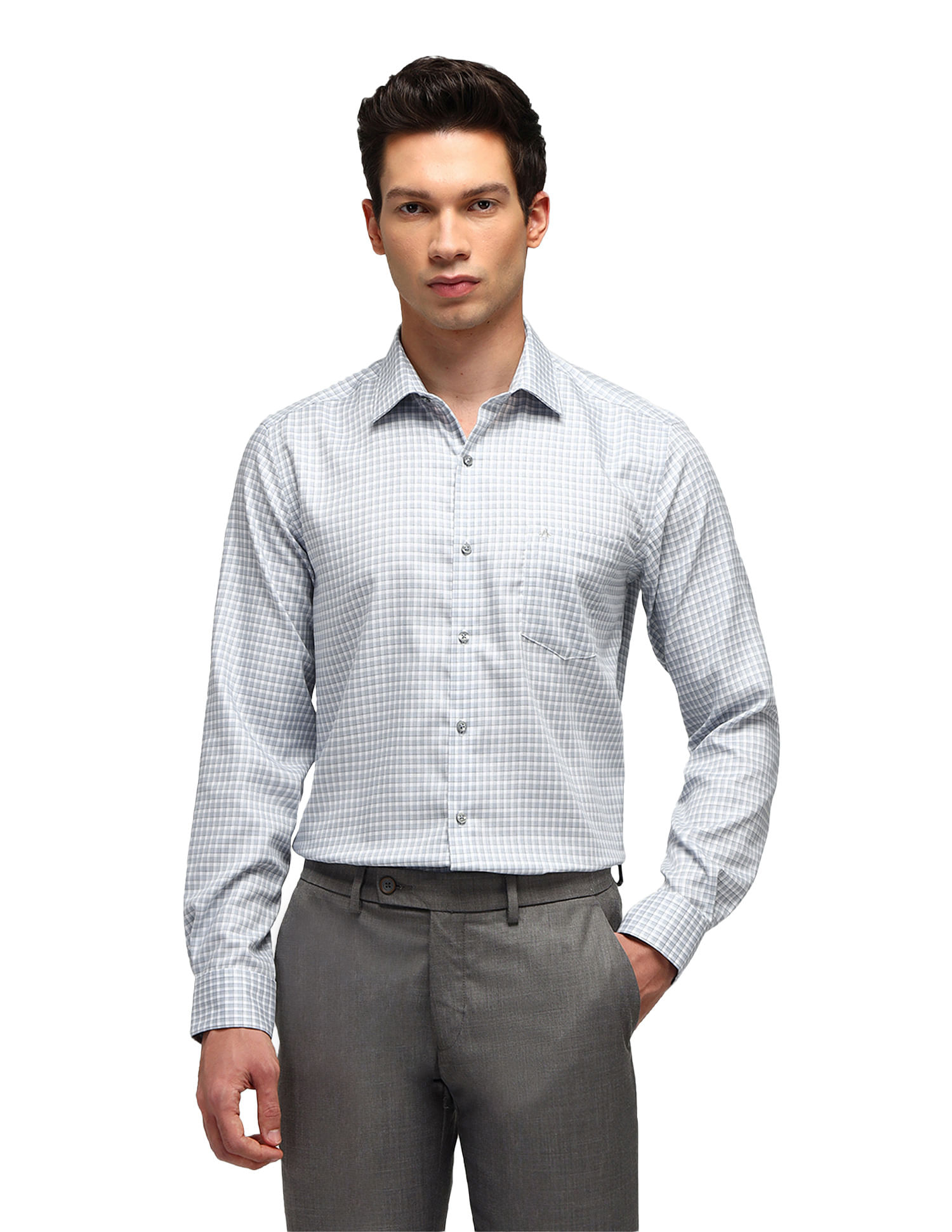 Arrow Slim Fit All-Over Pattern Shirt