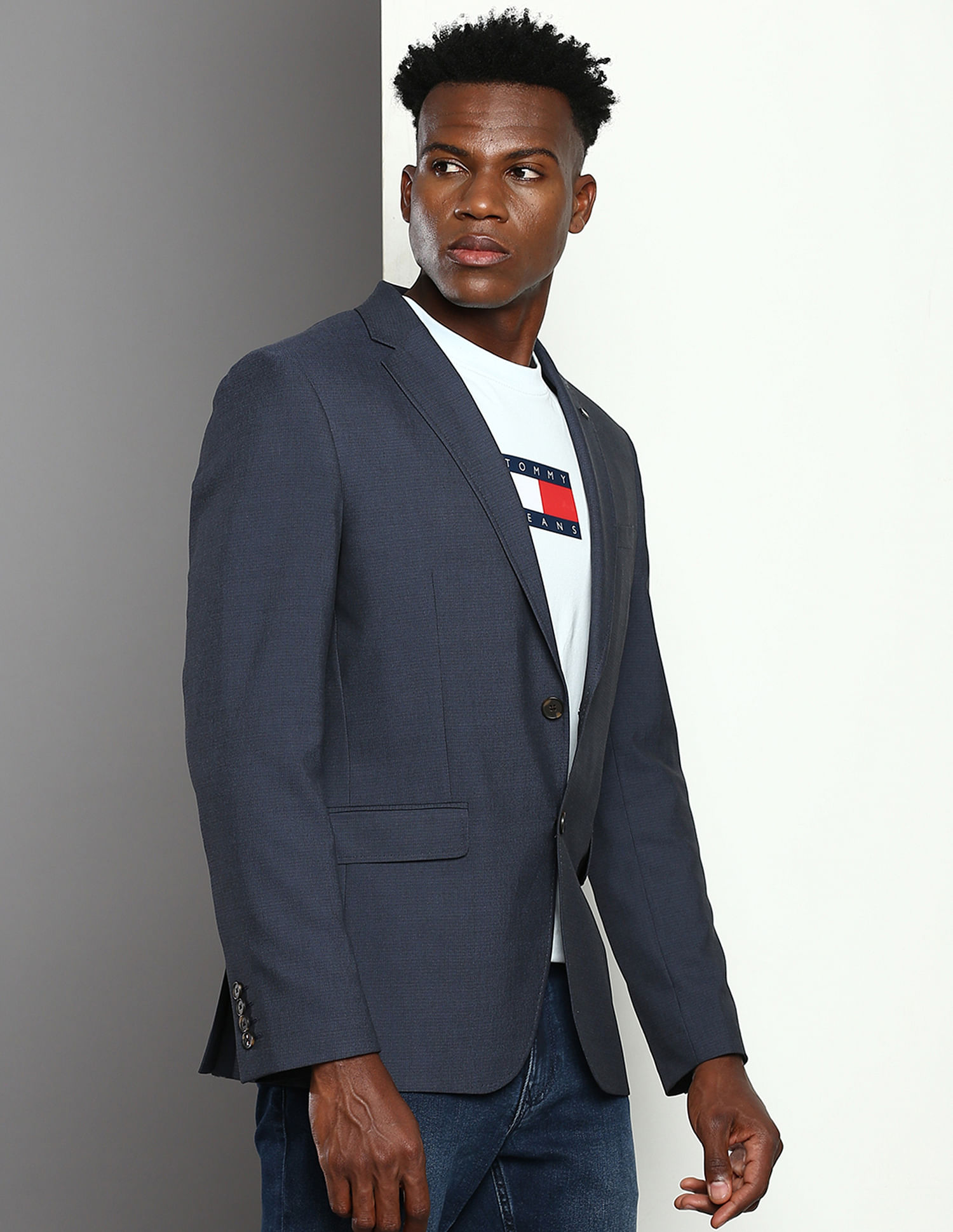 Tommy Hilfiger Yarn Dyed Dobby Blazer