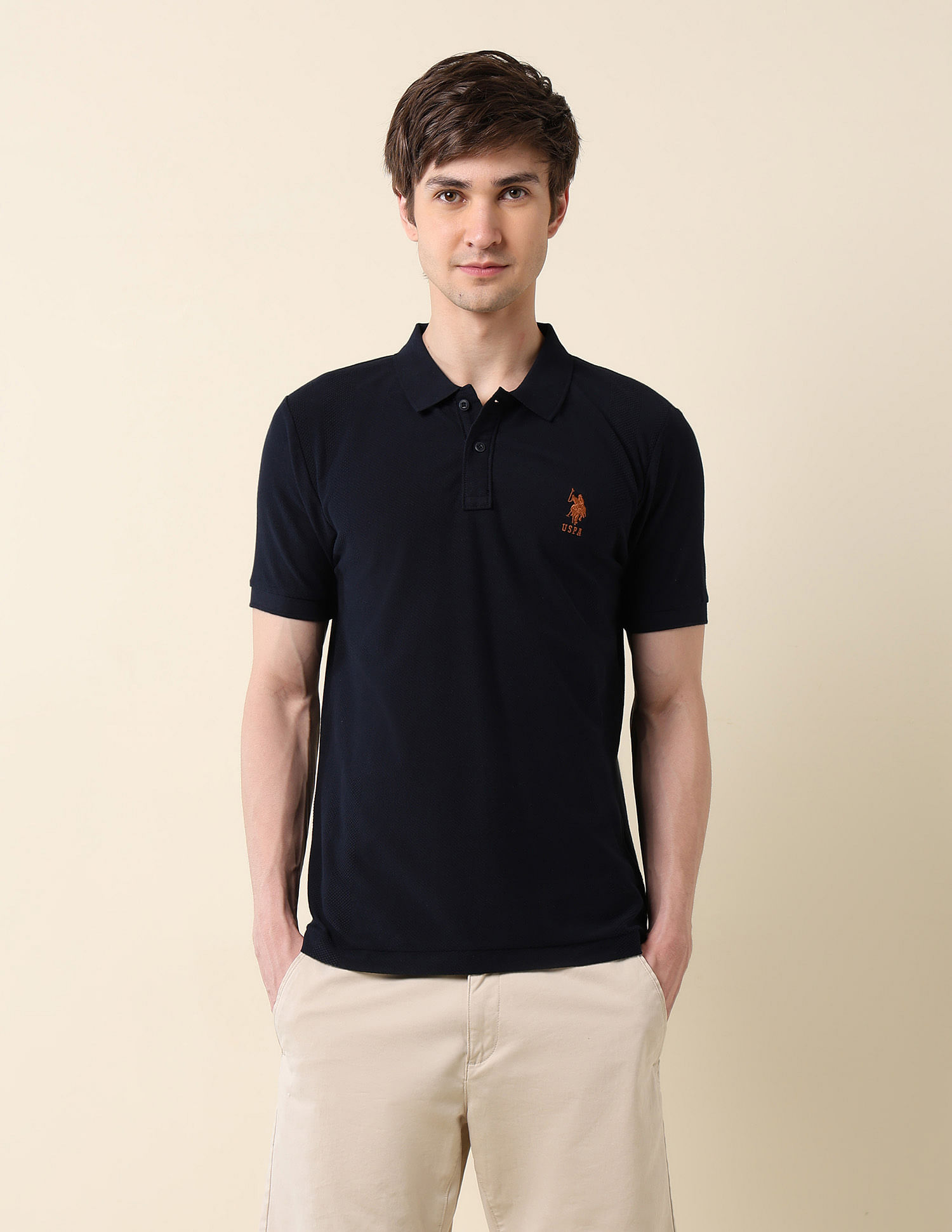 U.S. Polo Assn. Textured Classic Polo Shirt