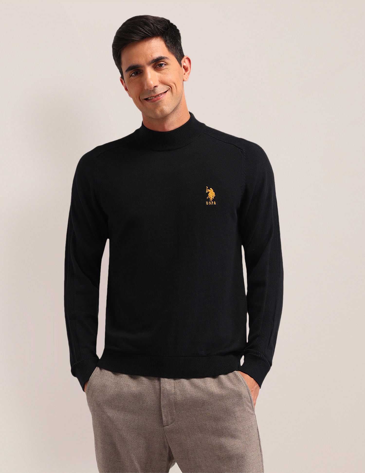 U.S. Polo Assn. Solid Regular Fit Sweater