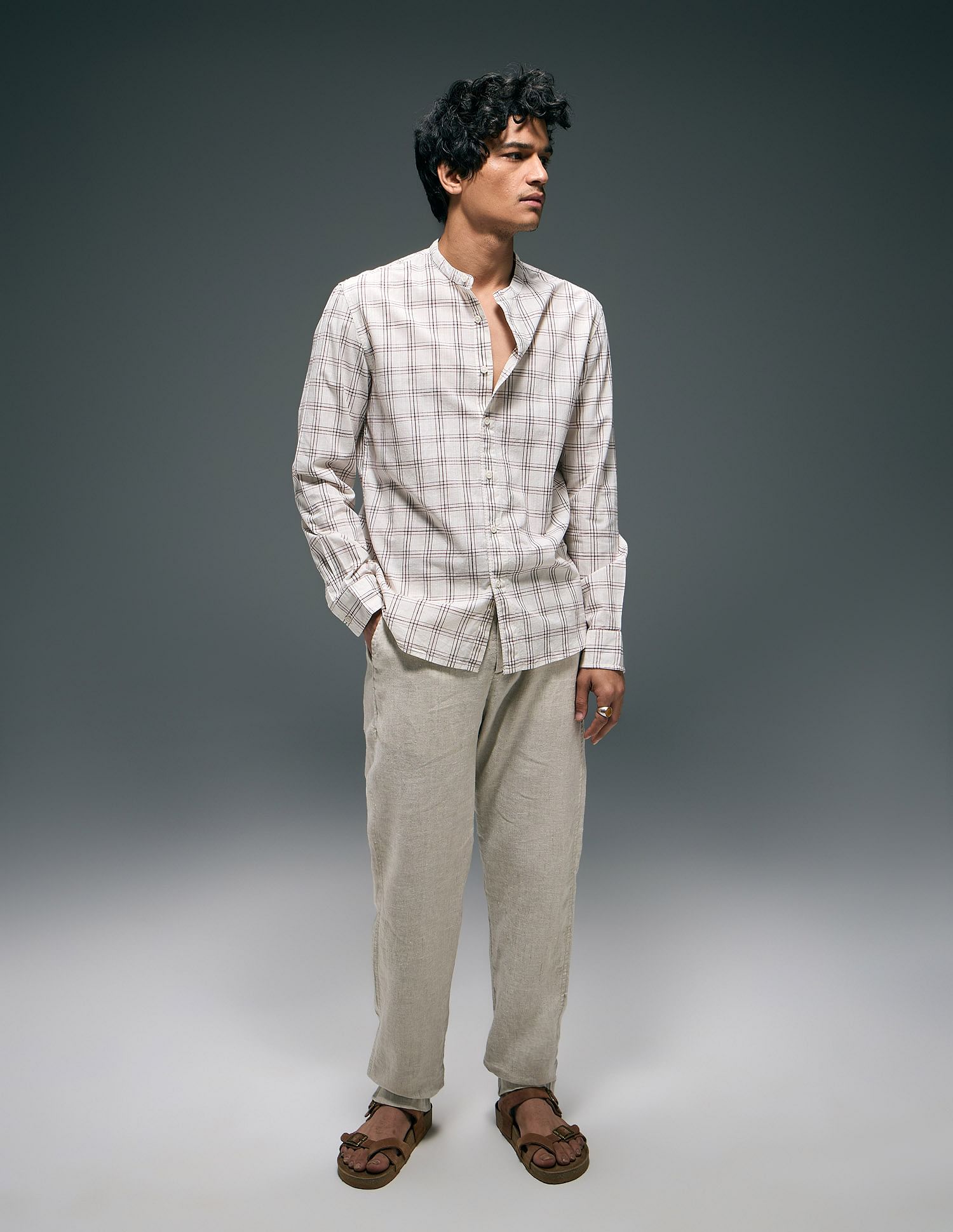 Flying Machine Plaid Checked Pure Cotton Shirt