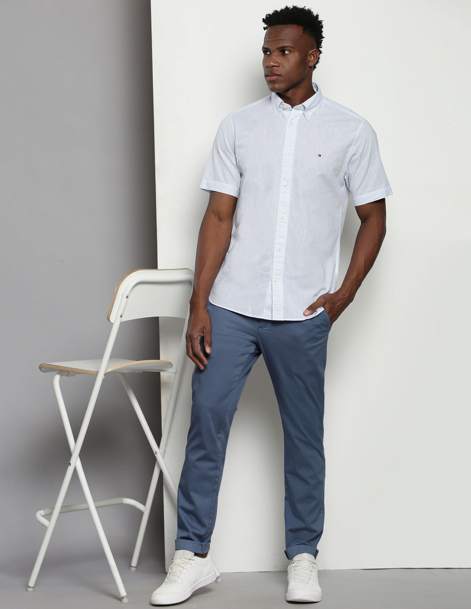 Tommy Hilfiger Horizontal Stripe Dobby Shirt