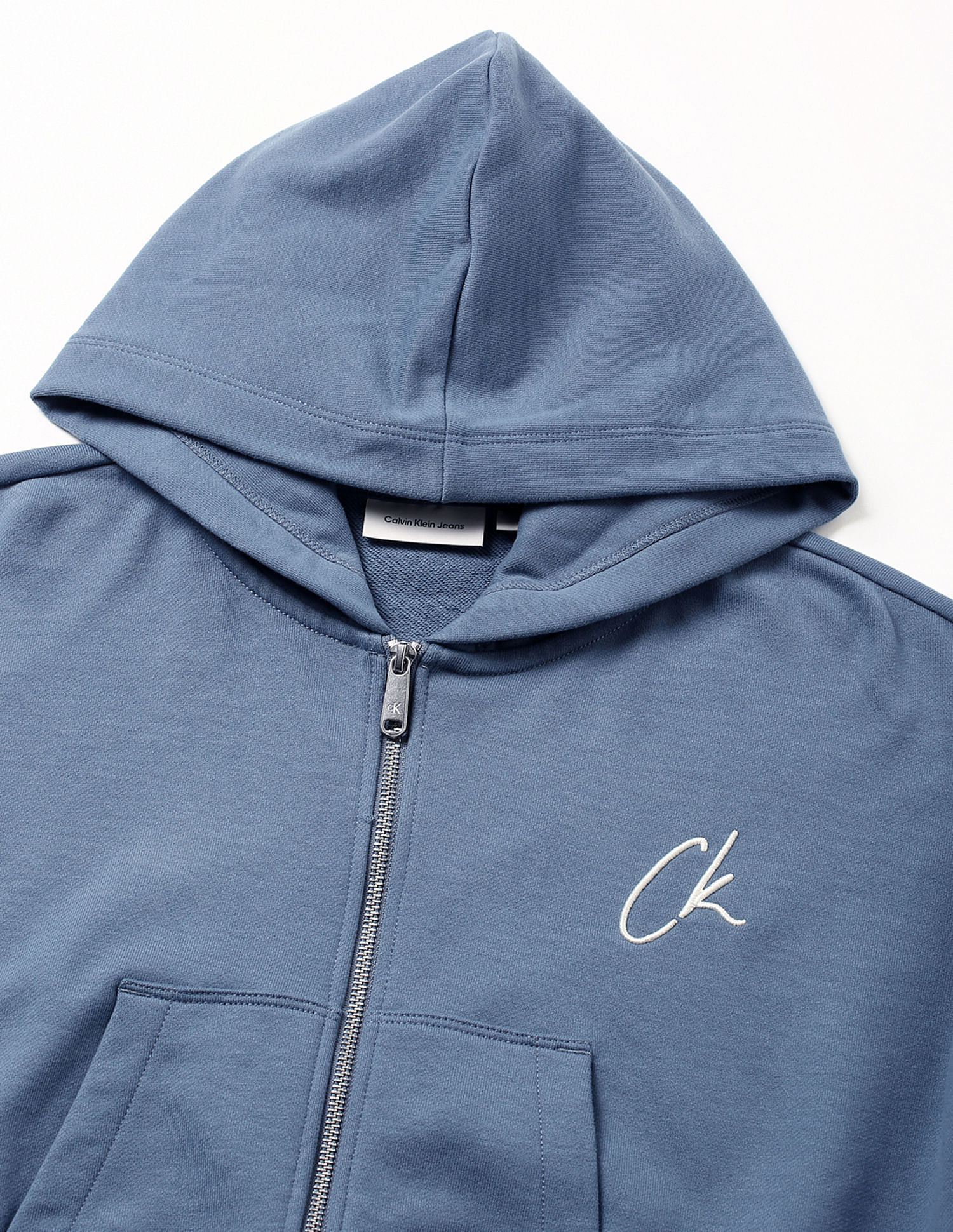Calvin Klein Jeans Cropped Zip Through Sweatshirt