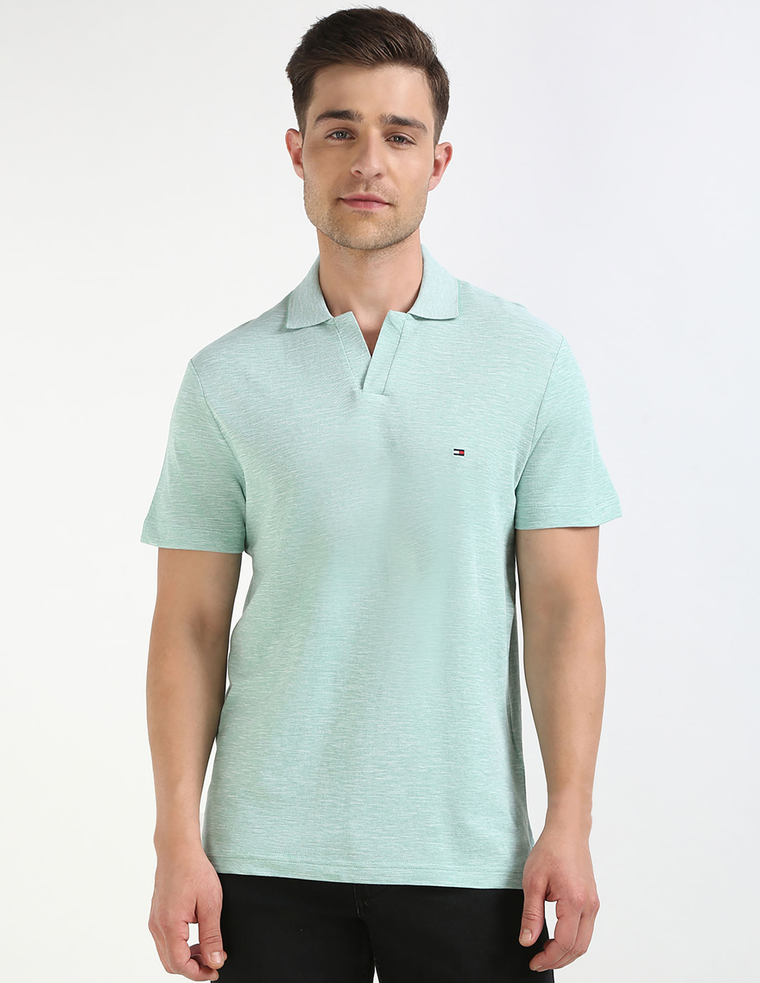 Tommy Hilfiger Printed Regular-Fit Cotton Polo Shirt