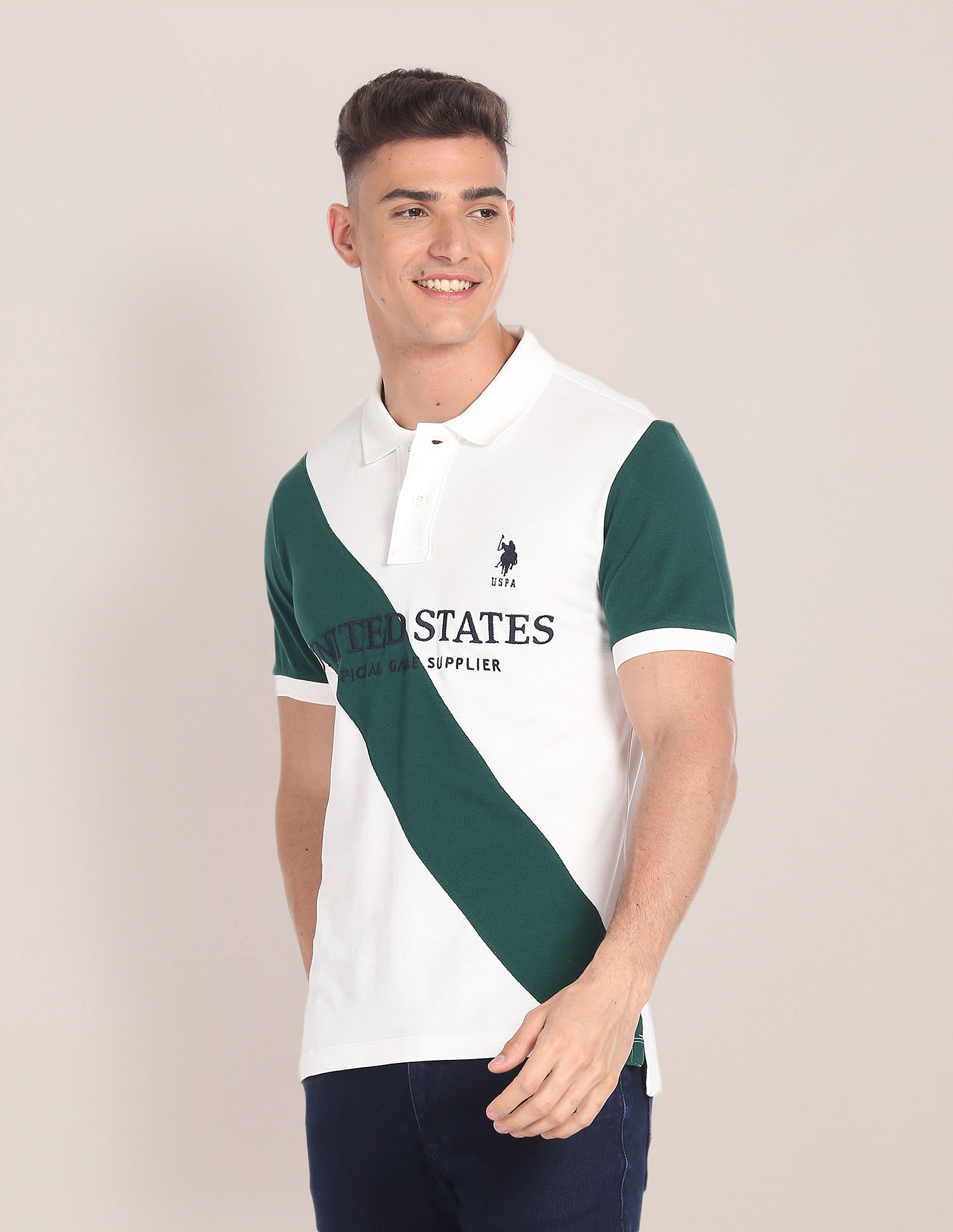 U.S. Polo Assn. Iconic Number Varsity Polo Shirt