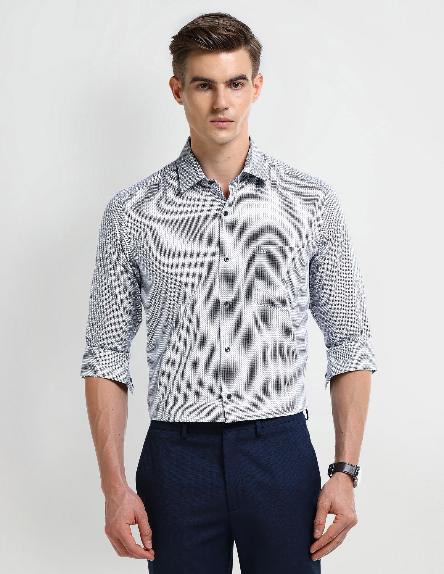 Arrow All-over Print Cotton Shirt