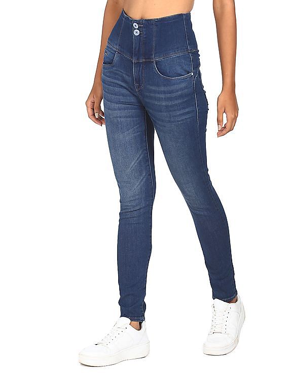 Flying Machine Women High Rise Hourglass Fit Jeans