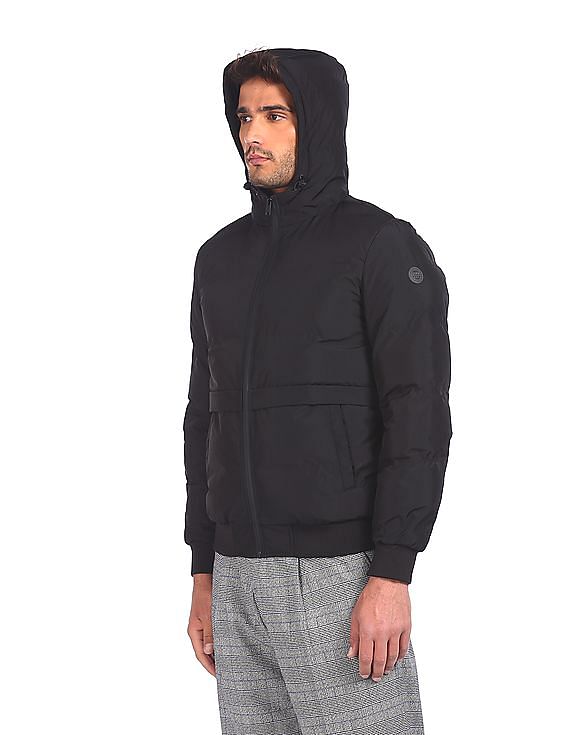 U.S. Polo Assn. Men Black USB Infrared Carbon Fibre Thermostat Jacket