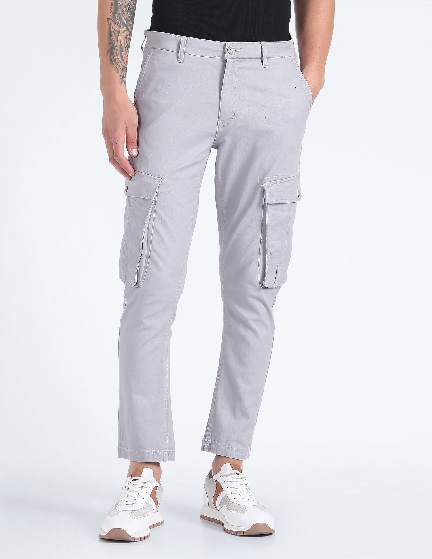 Khaki Solid Full Length Casual Men Slim Fit Jeans - Selling Fast at  Pantaloons.com