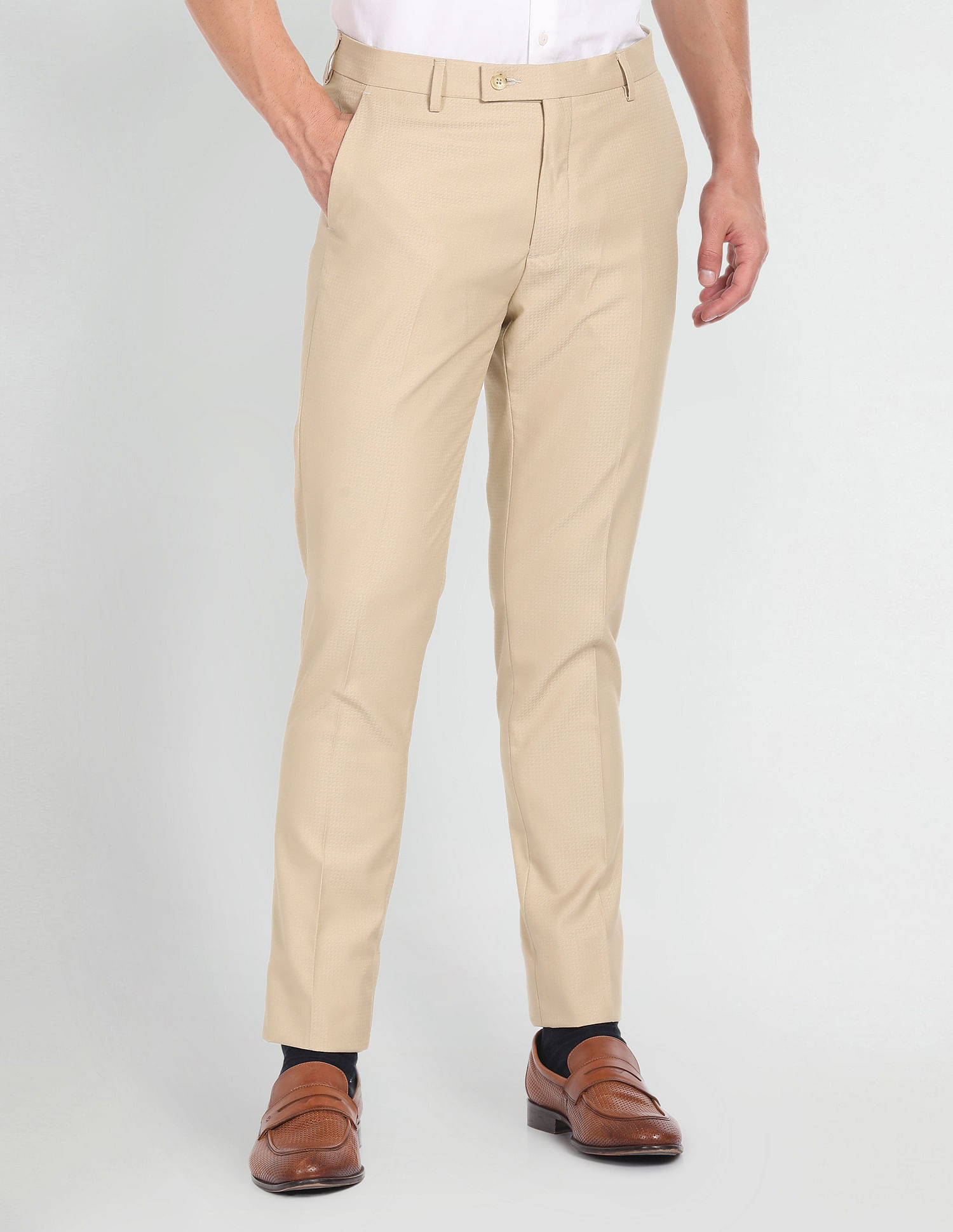 Arrow Jackson Super Slim Fit Dobby Trousers