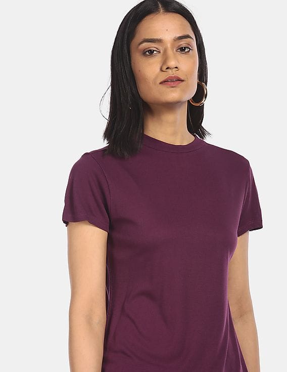 Buy Elle Studio Women Dark Purple Band 