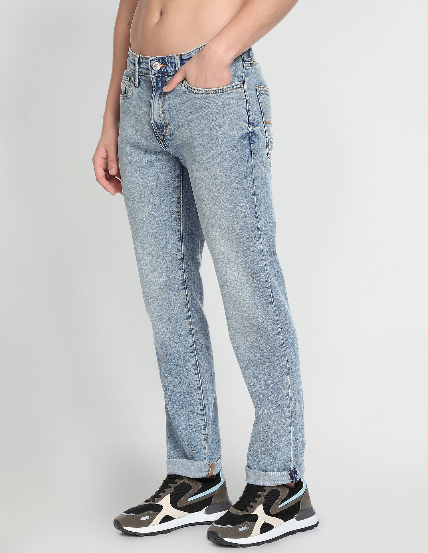 Flying Machine Freddie Slim Straight Fit Classic Vintage Jeans