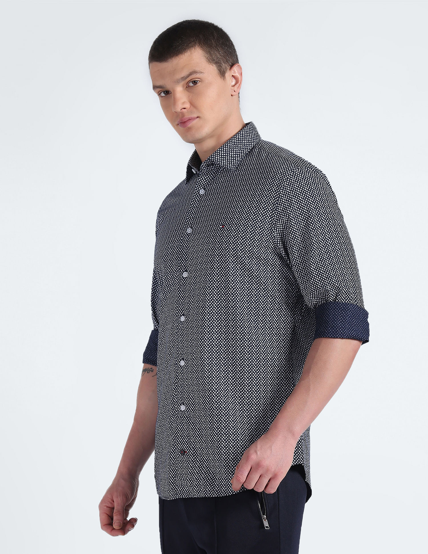 Tommy Hilfiger Floral Print Cotton Shirt