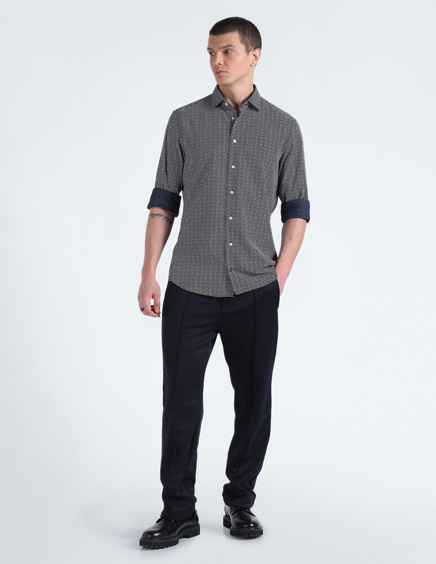 Tommy Hilfiger Floral Print Cotton Shirt