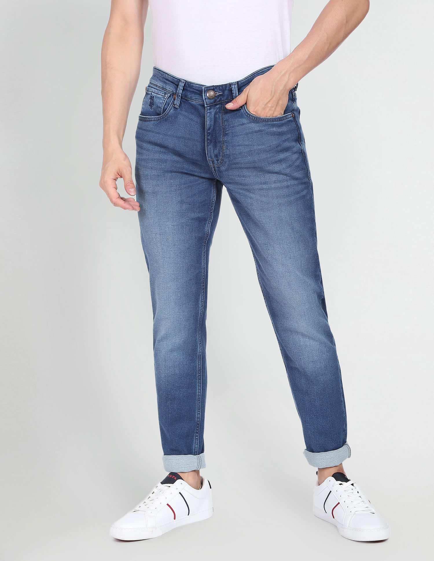 U.S. Polo Assn. Denim Co. Brandon Slim Tapered Fit Blue Jeans