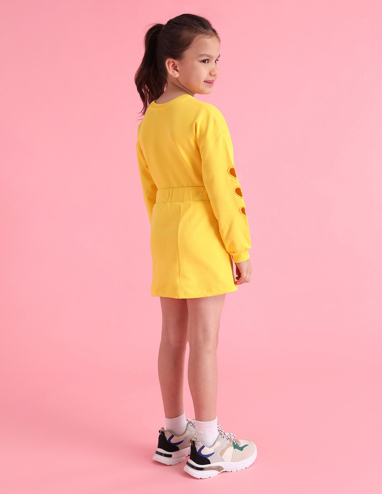 U.S. Polo Assn. Kids Girls Cotton Printed Skorts