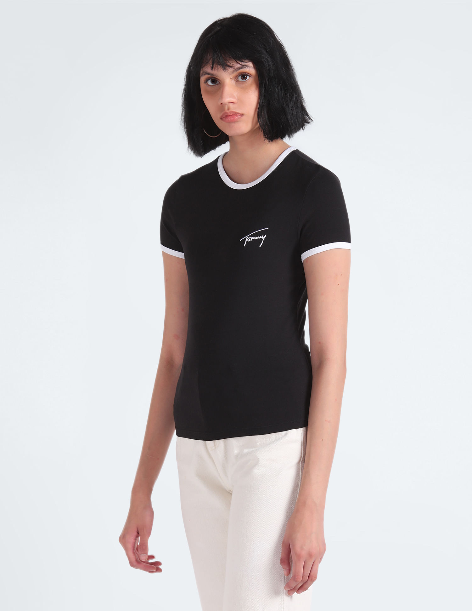 Tommy Hilfiger Slim Fit Signature Logo T-Shirt