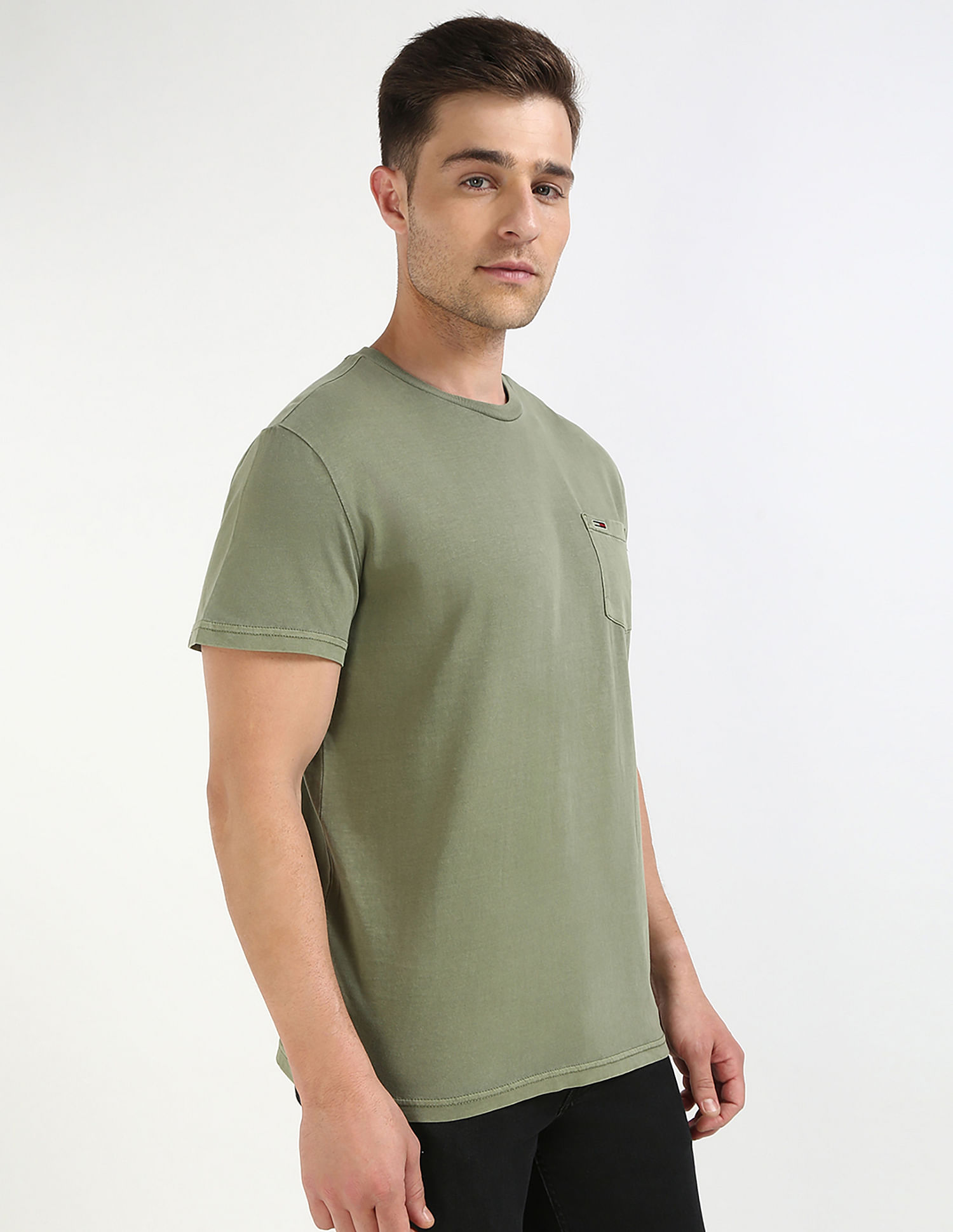Tommy Hilfiger Solid Slim-Fit Cotton T-Shirt
