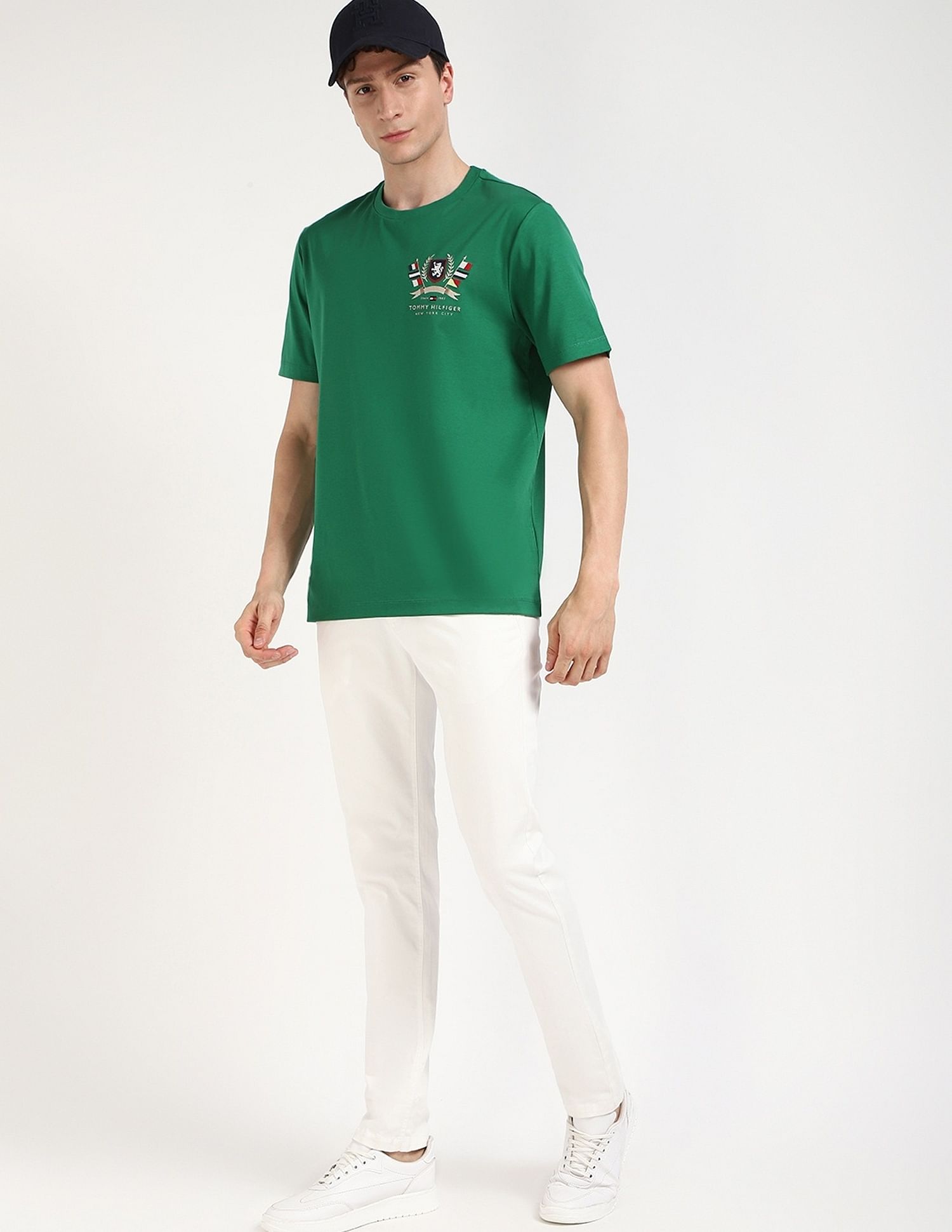 Tommy Hilfiger Embroidered Logo Regular-Fit Cotton T-Shirt