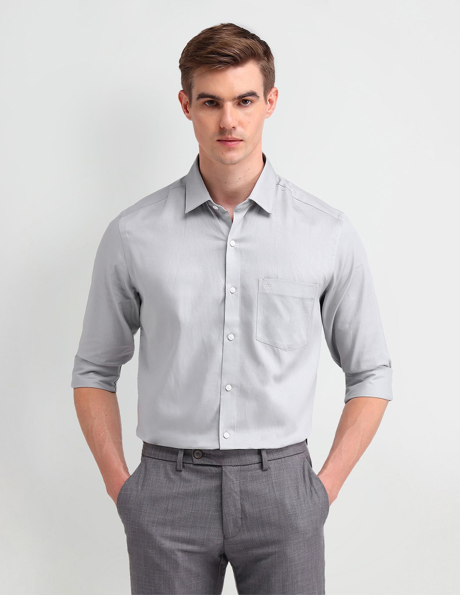 Arrow Manhattan Slim Solid Shirt