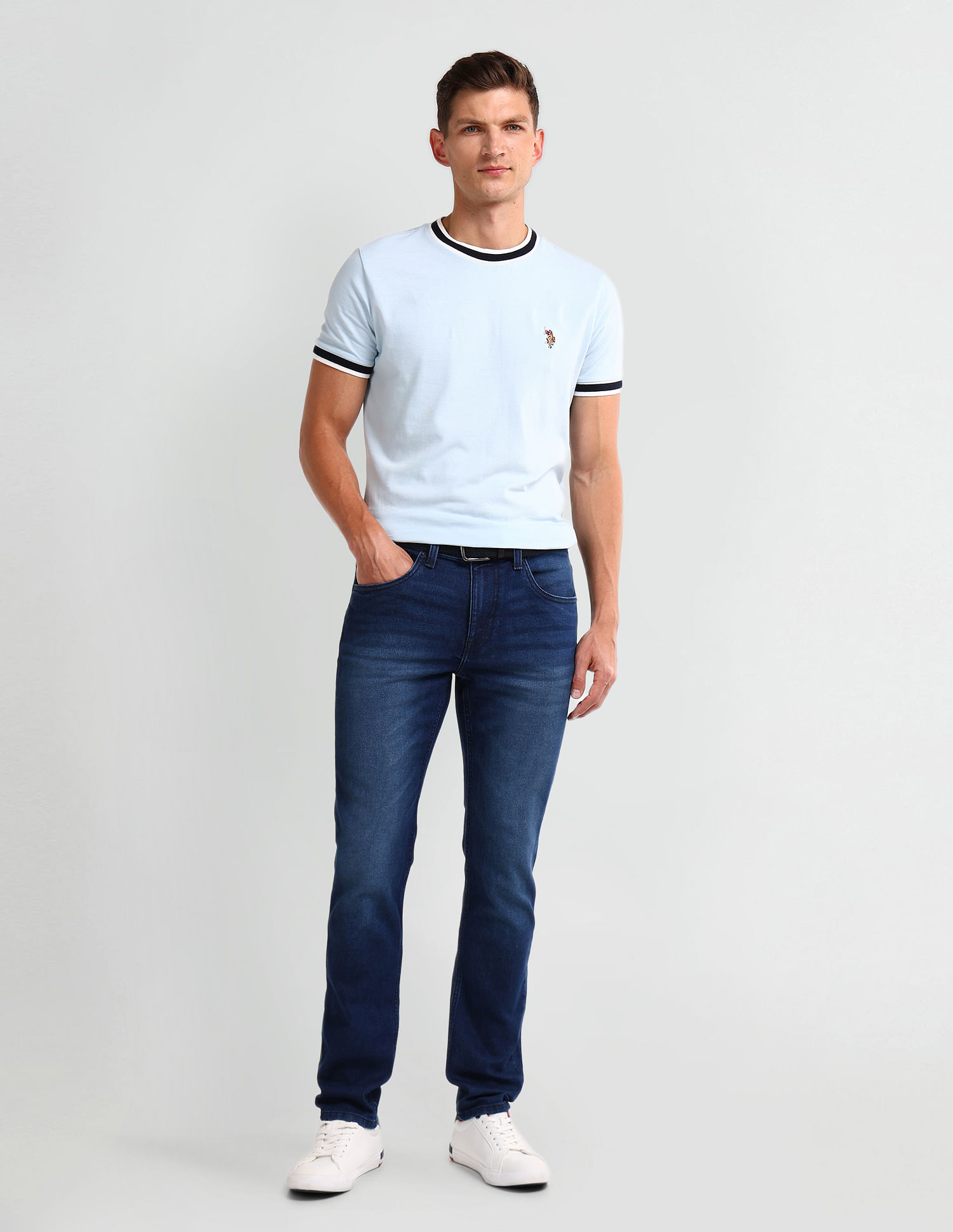 U.S. Polo Assn. Denim Co. Brandon Slim Tapered Blue Jeans