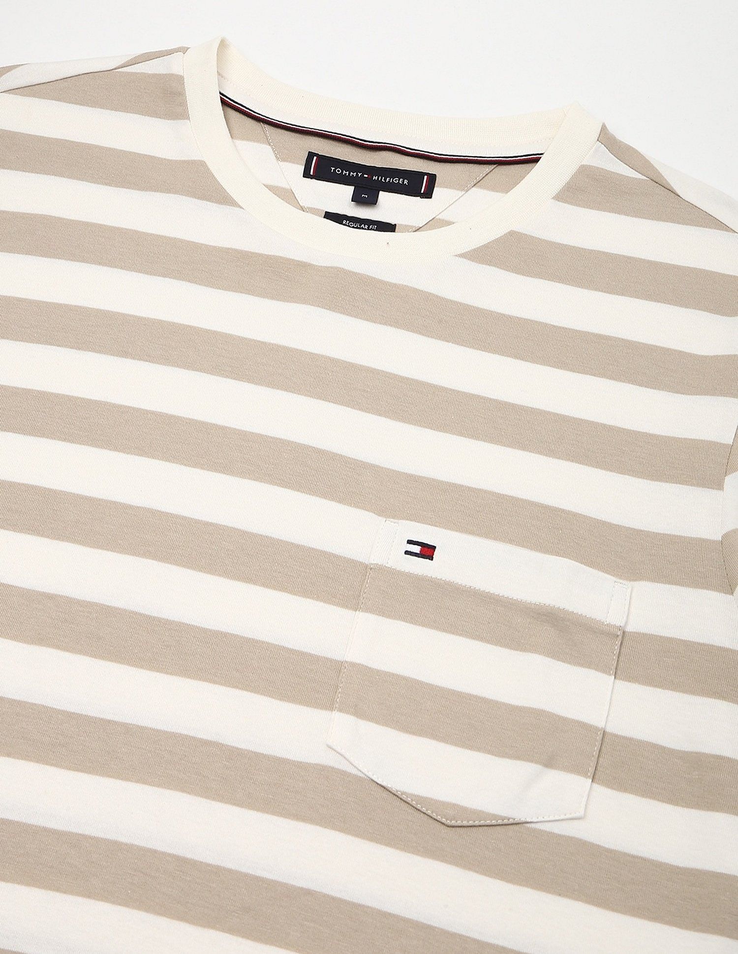 Tommy Hilfiger Striped Regular-Fit Cotton T-Shirt