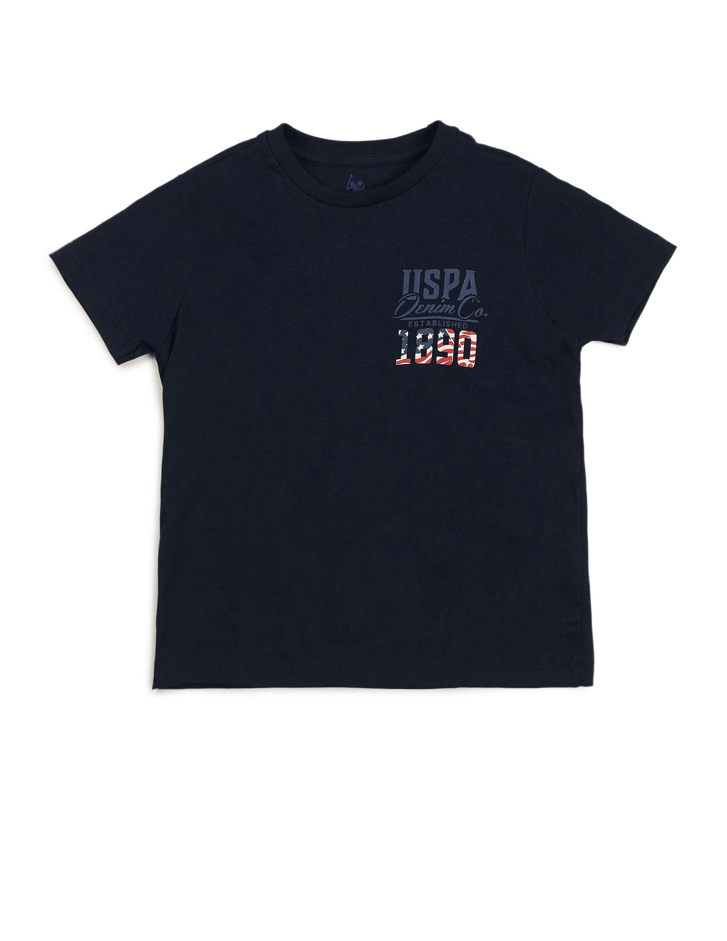 U.S. Polo Assn. Kids Boys Brand Printed Regular Fit T-Shirt
