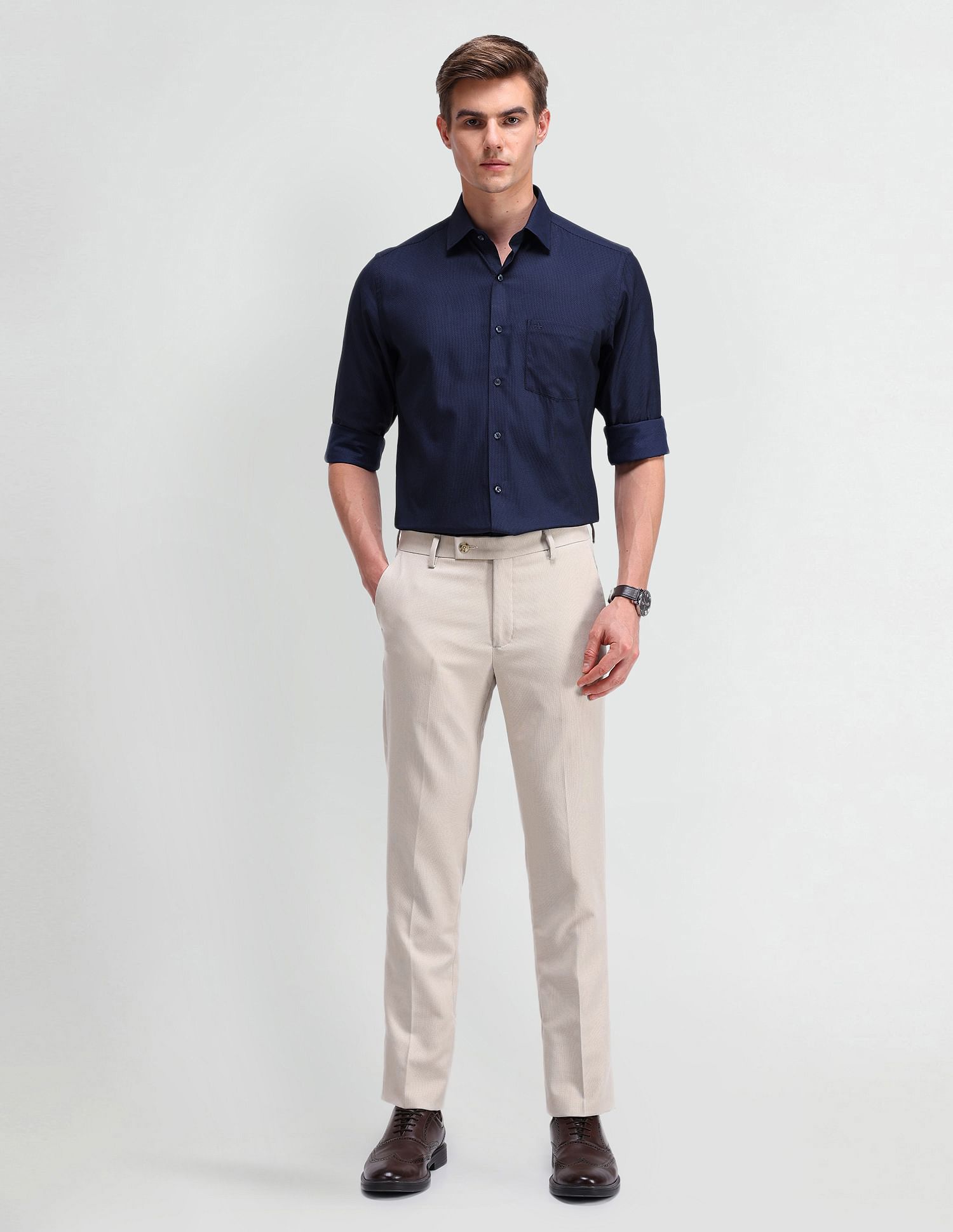 Arrow Liberty Classic Fit Textured Shirt