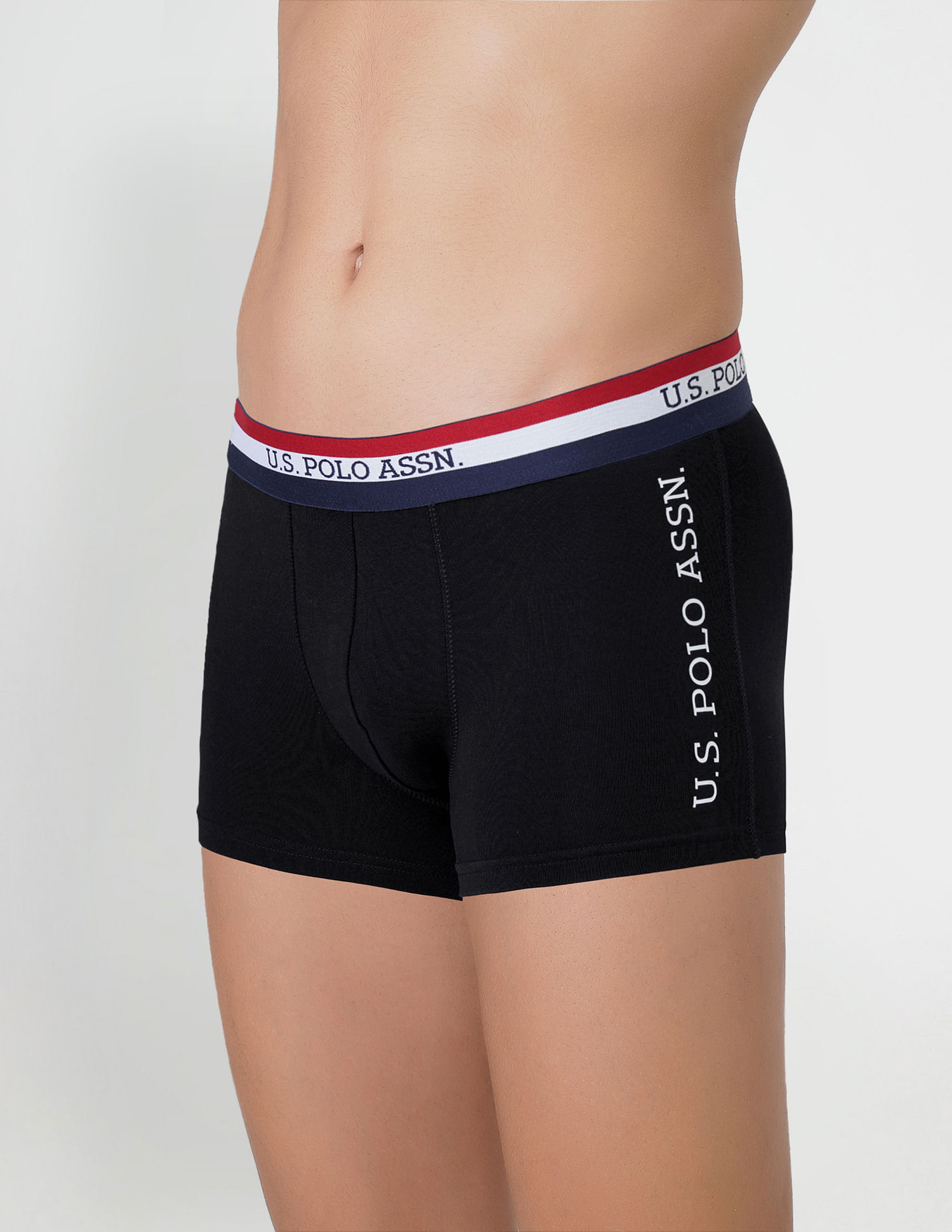 Buy USPA Innerwear Logo Waistband Cotton Stretch IYAI Trunks