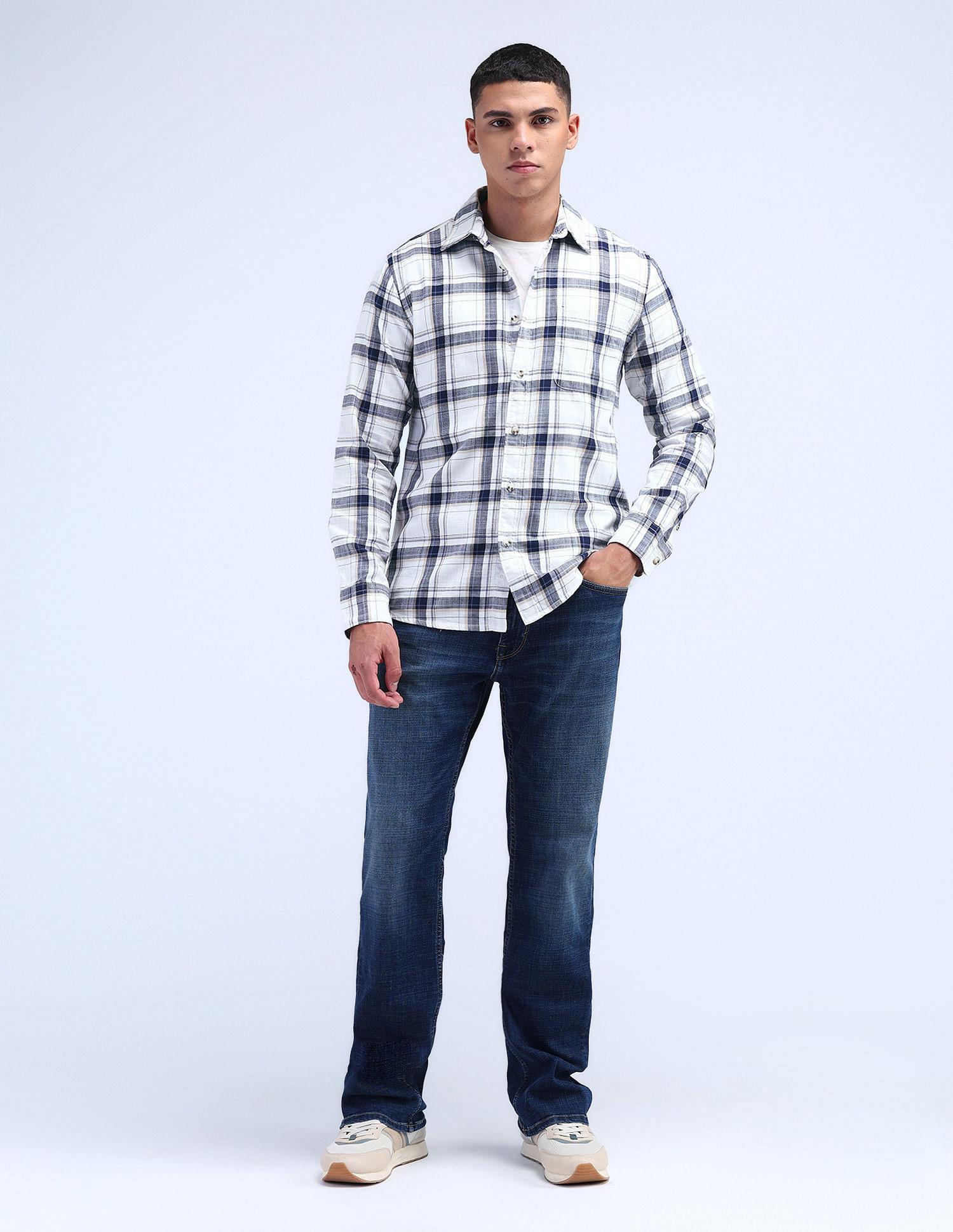 Flying Machine Slim Fit Tartan Check Shirt