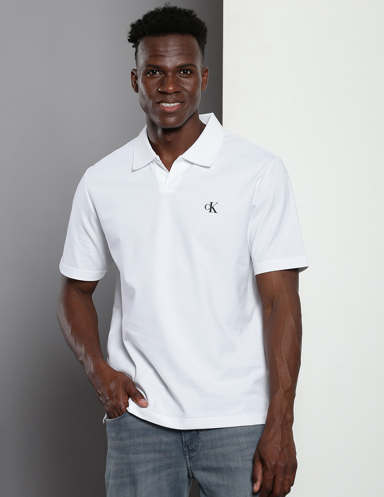 Calvin Klein Organic Cotton Relaxed Polo Shirt