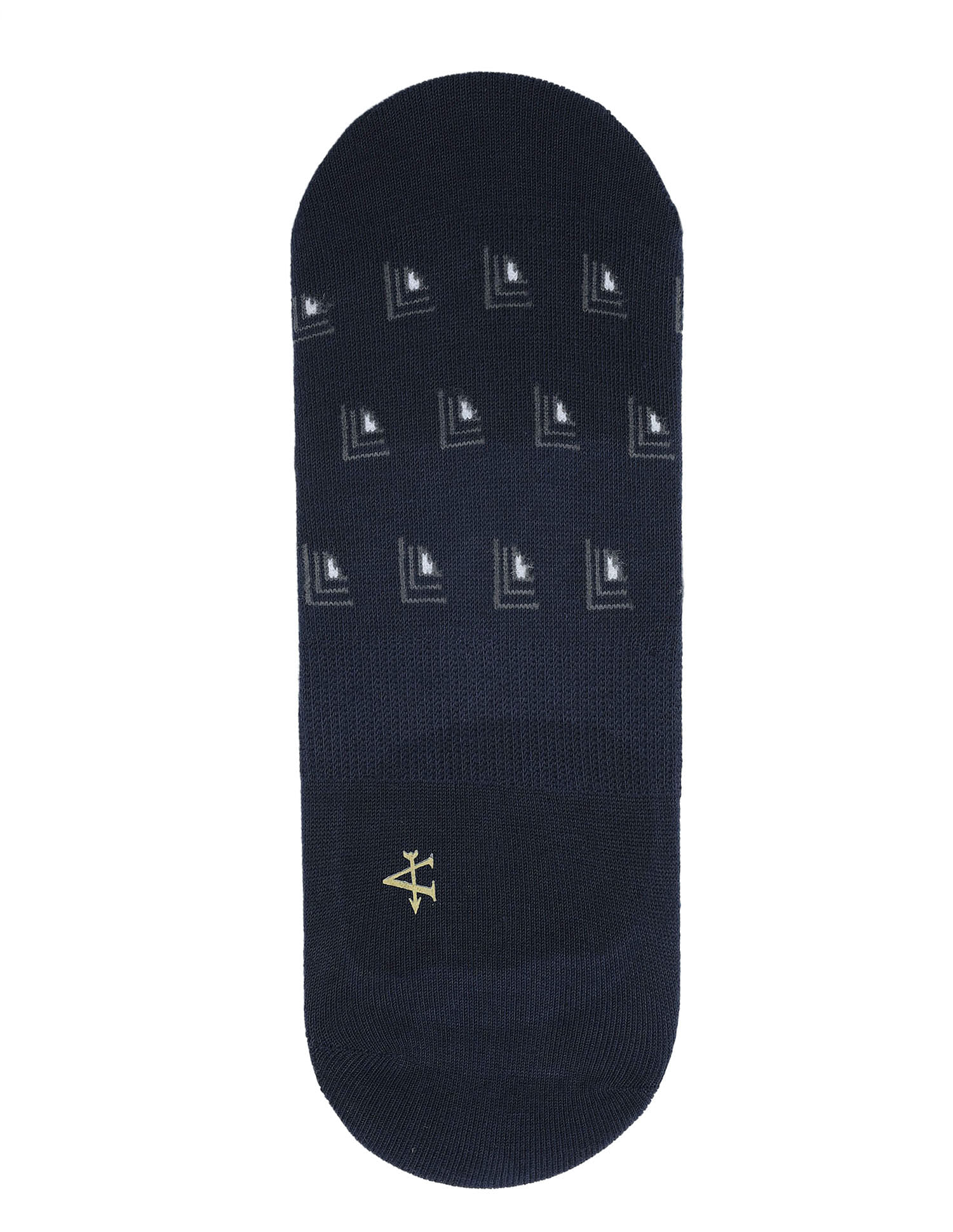Arrow Mens No Show Printed Cotton Socks - Pack Of 2