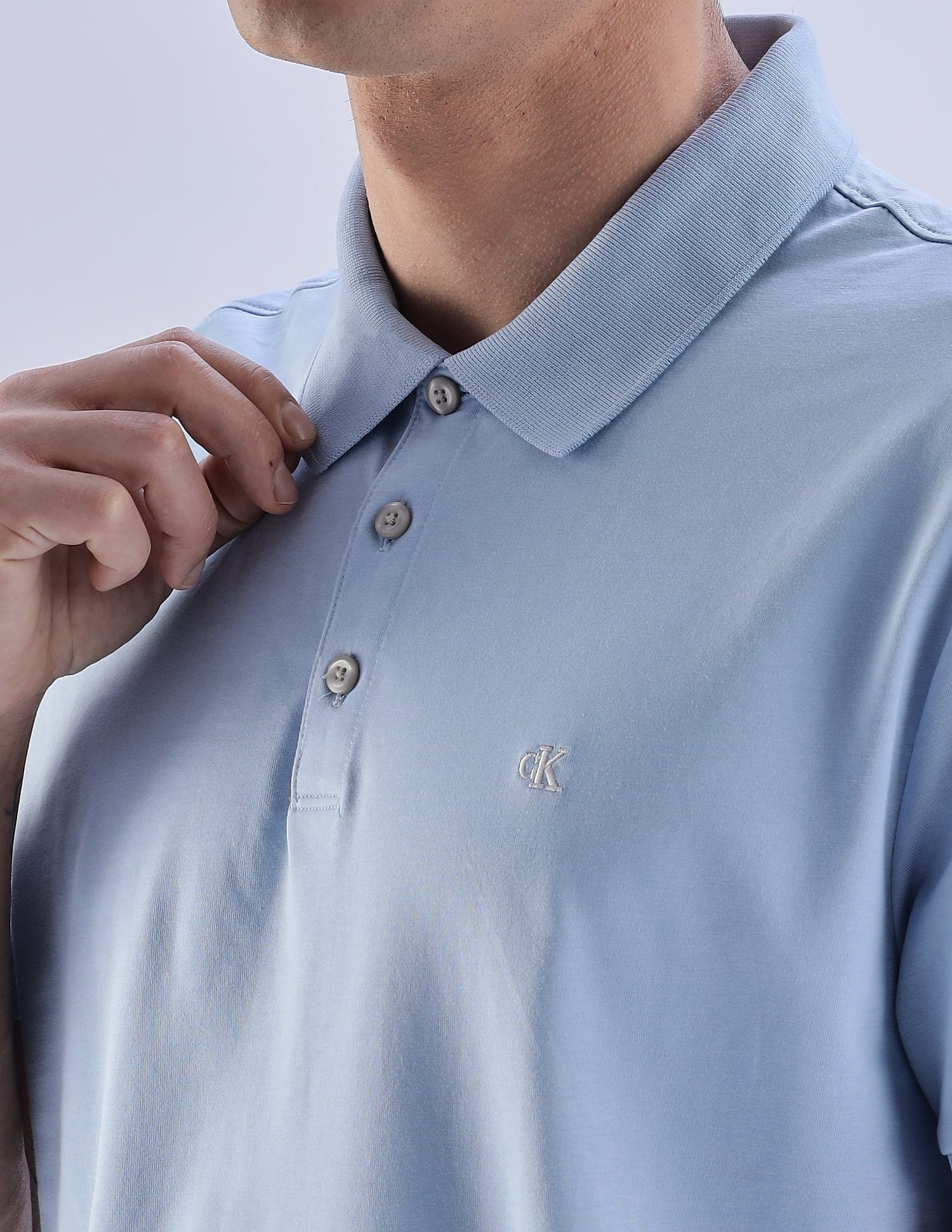 Calvin Klein Jeans Regular-Fit Solid Cotton Polo Shirt
