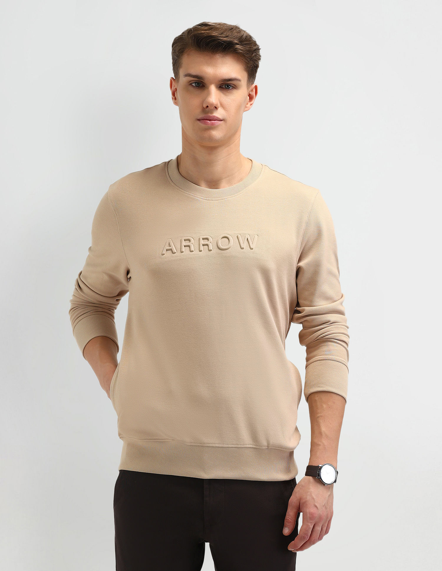 Arrow Sport Brand Printed Regular Fit Sweatshirt