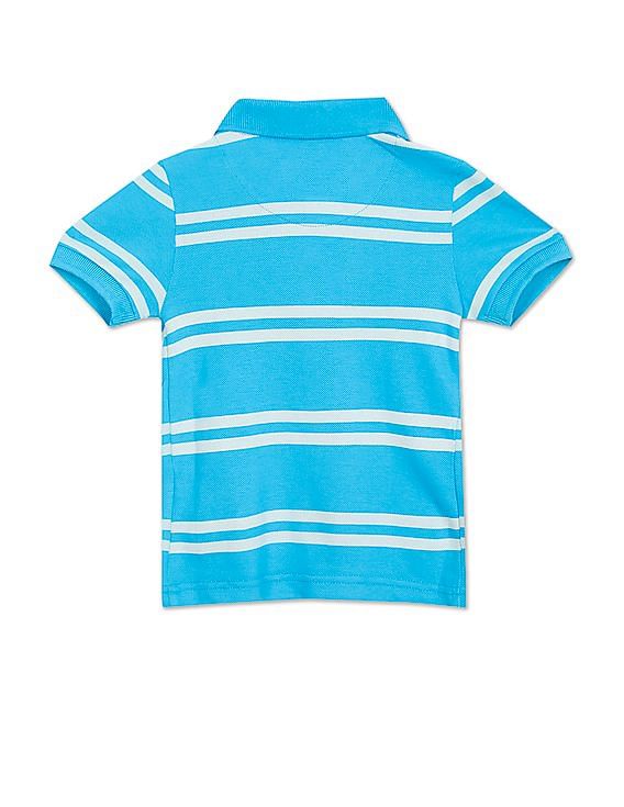 U.S. Polo Assn. Kids Pique Striped Polo Shirt