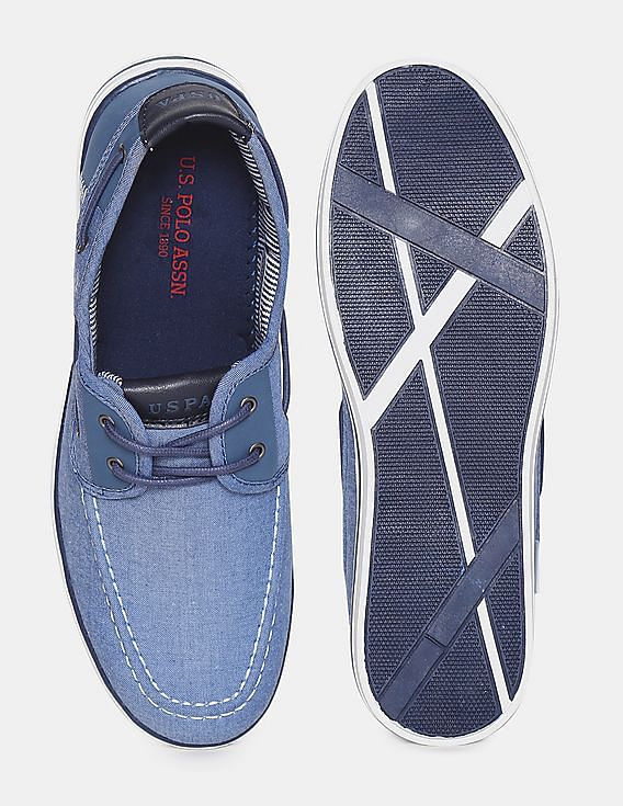 U.S. Polo Assn. Men Round Toe Canvas Rooster Boat Shoes