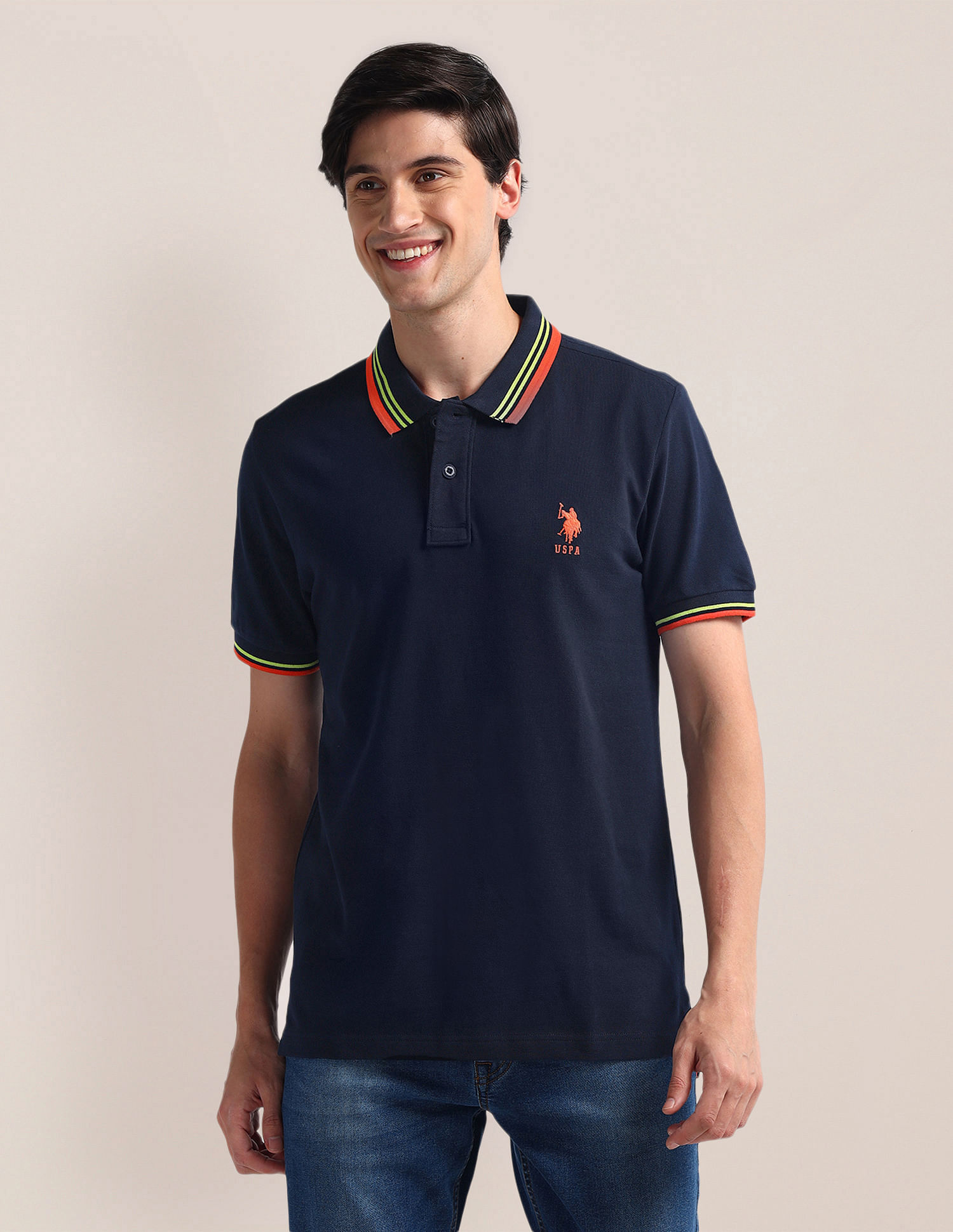 U.S. Polo Assn. Slim Fit Short Sleeve Polo Shirt