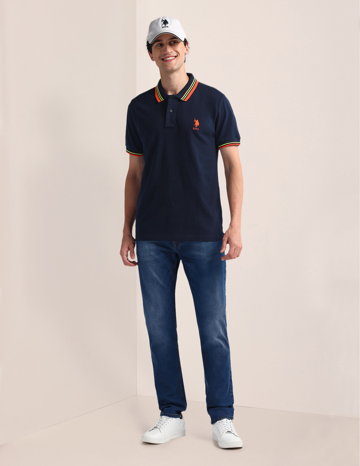 U.S. Polo Assn. Slim Fit Short Sleeve Polo Shirt