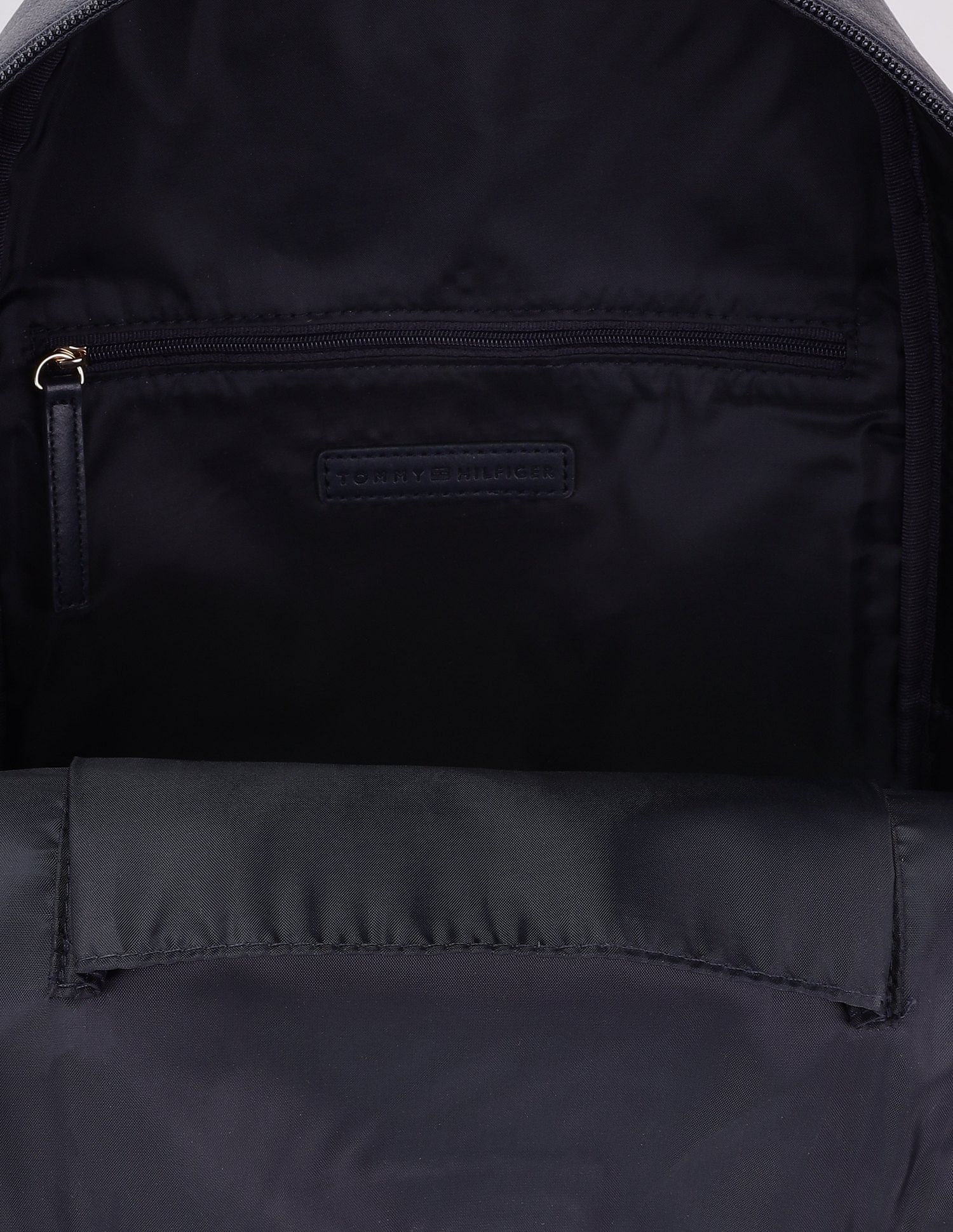Tommy Hilfiger Solid Blue Pu Backpack