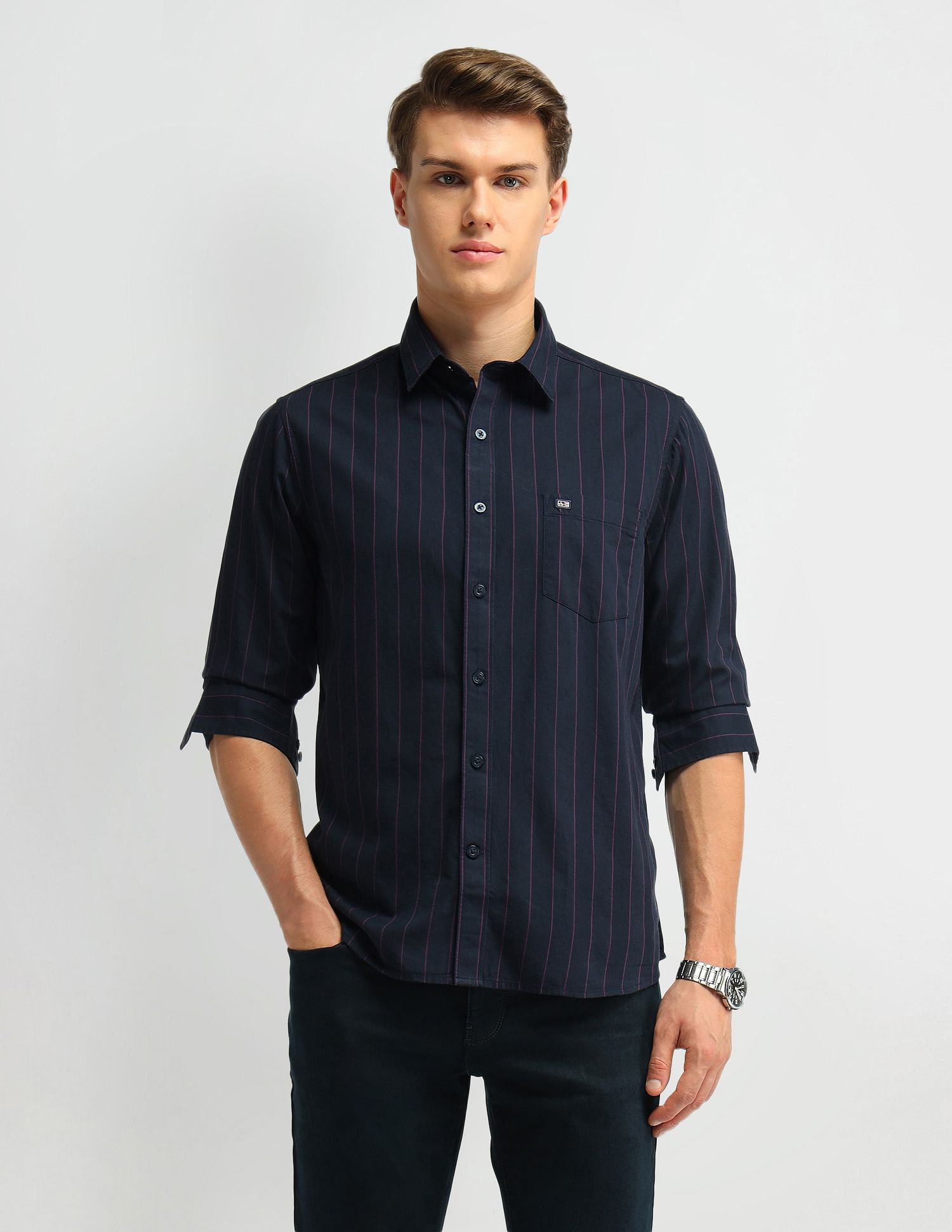 Arrow Sport Tailored Fit Cotton Shirt
