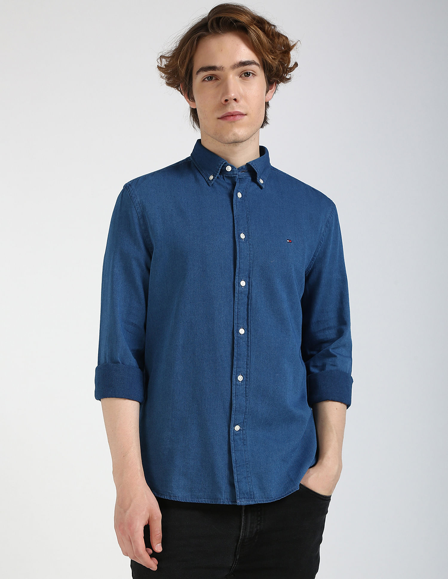 Tommy Hilfiger Chambray Regular Fit Shirt