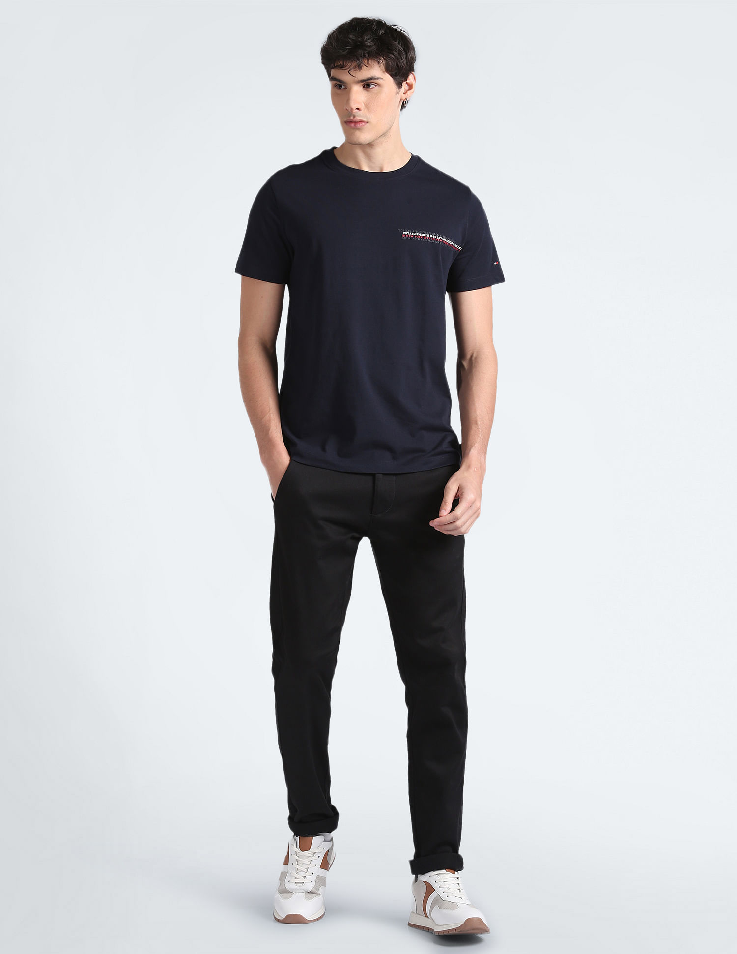 Tommy Hilfiger Small Chest Stripe Monotype T-Shirt