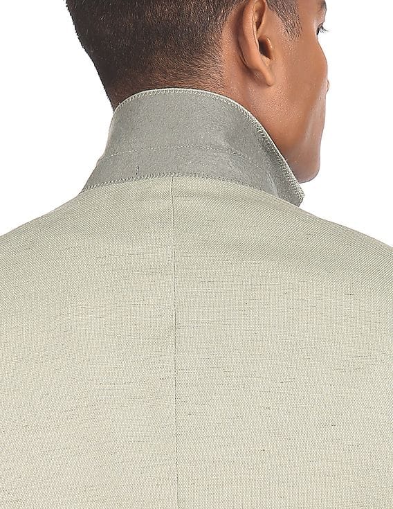 Buy Arrow Notch Lapel Collar Heathered Blazer - NNNOW.com