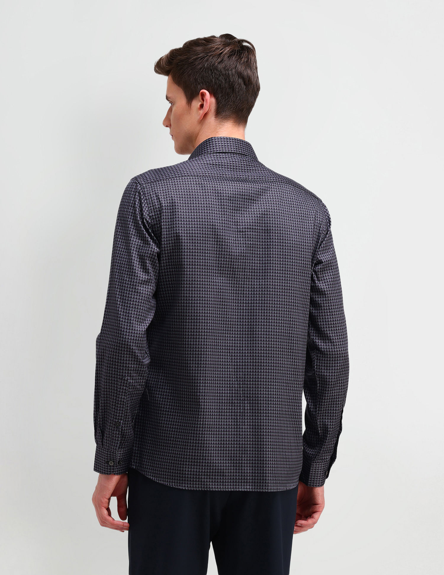 Arrow Newyork Slim Fit All-Over Pattern Shirt