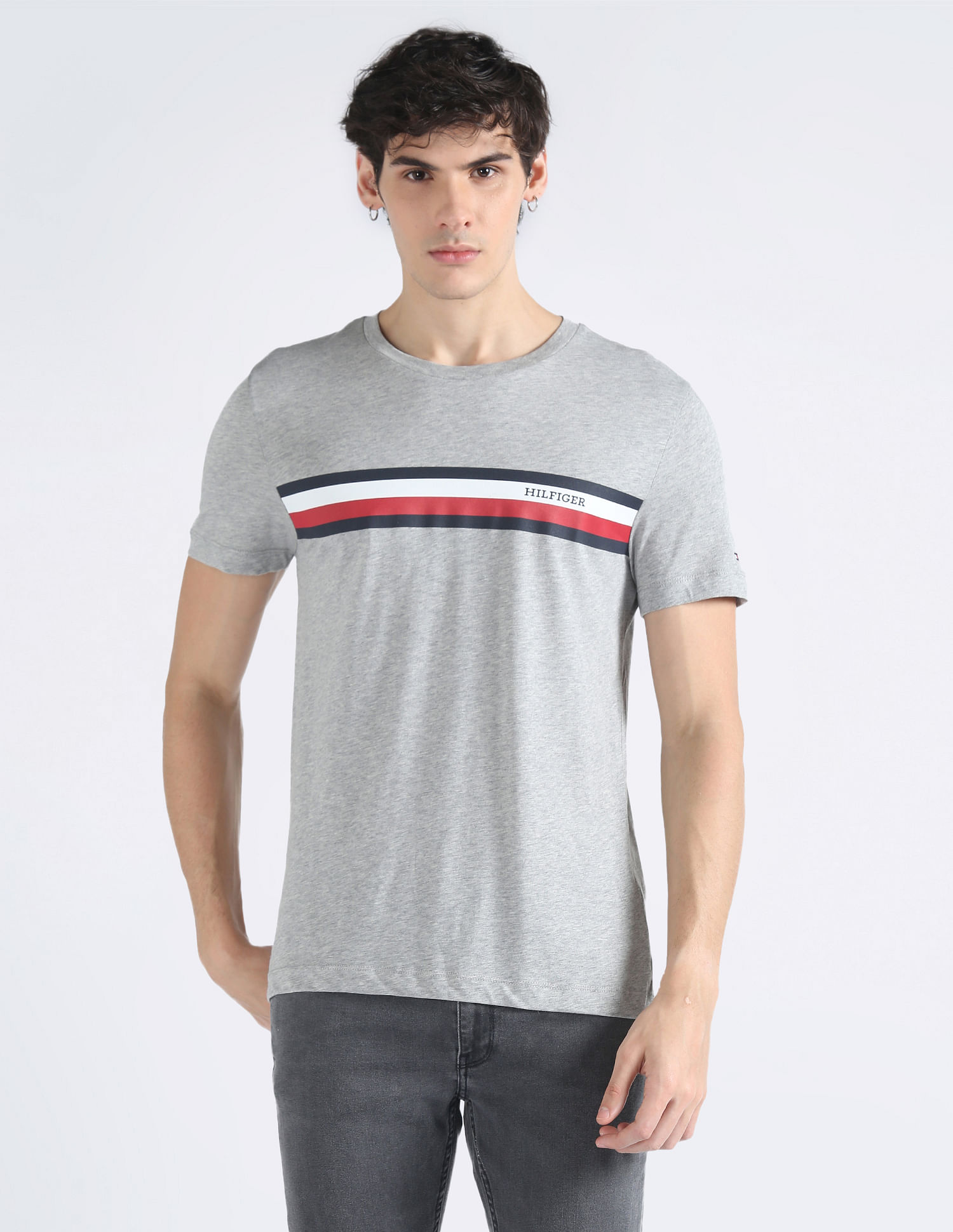 Tommy Hilfiger Monotype Chest Stripe Slim T-Shirt