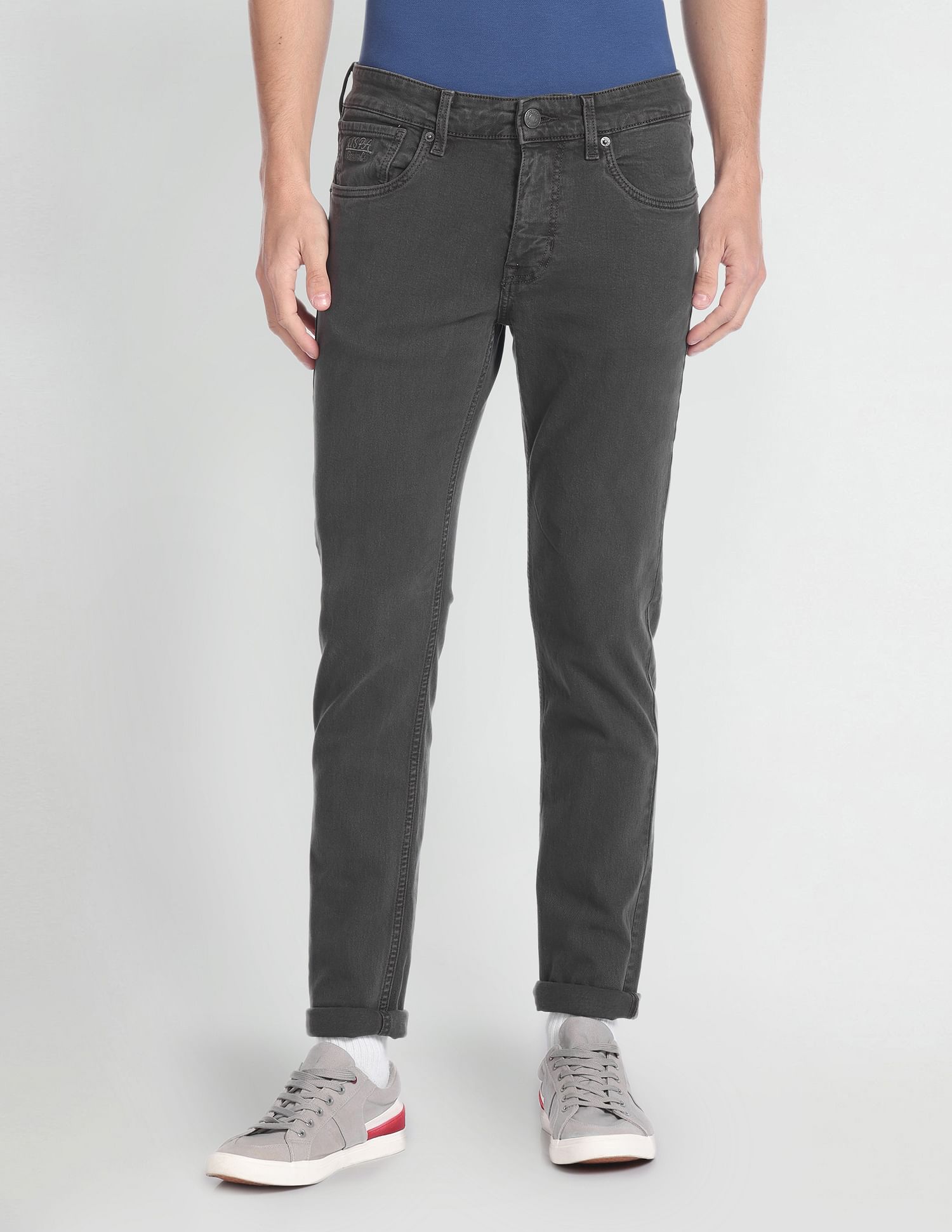 U.S. Polo Assn. Denim Co. Brandon Slim Tapered Fit Grey Jeans