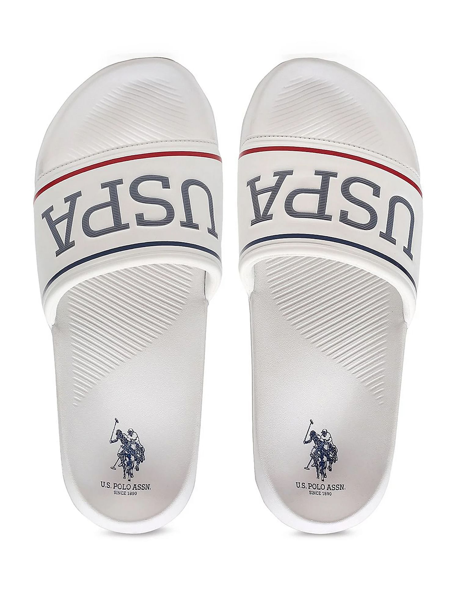 U.S. Polo Assn. Men Brand Print Cloyee 5.0 Slides