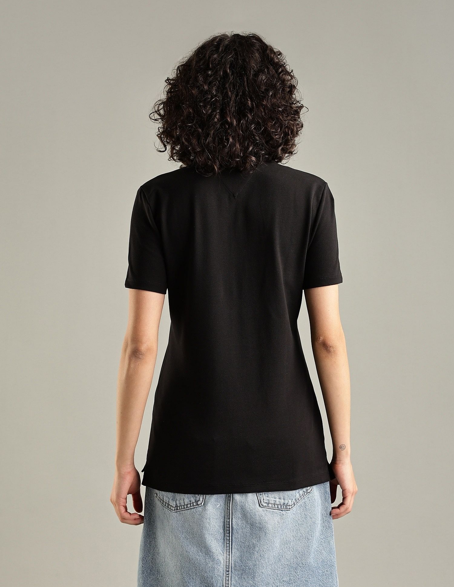Tommy Hilfiger Solid Regular-Fit Cotton Polo T-Shirt