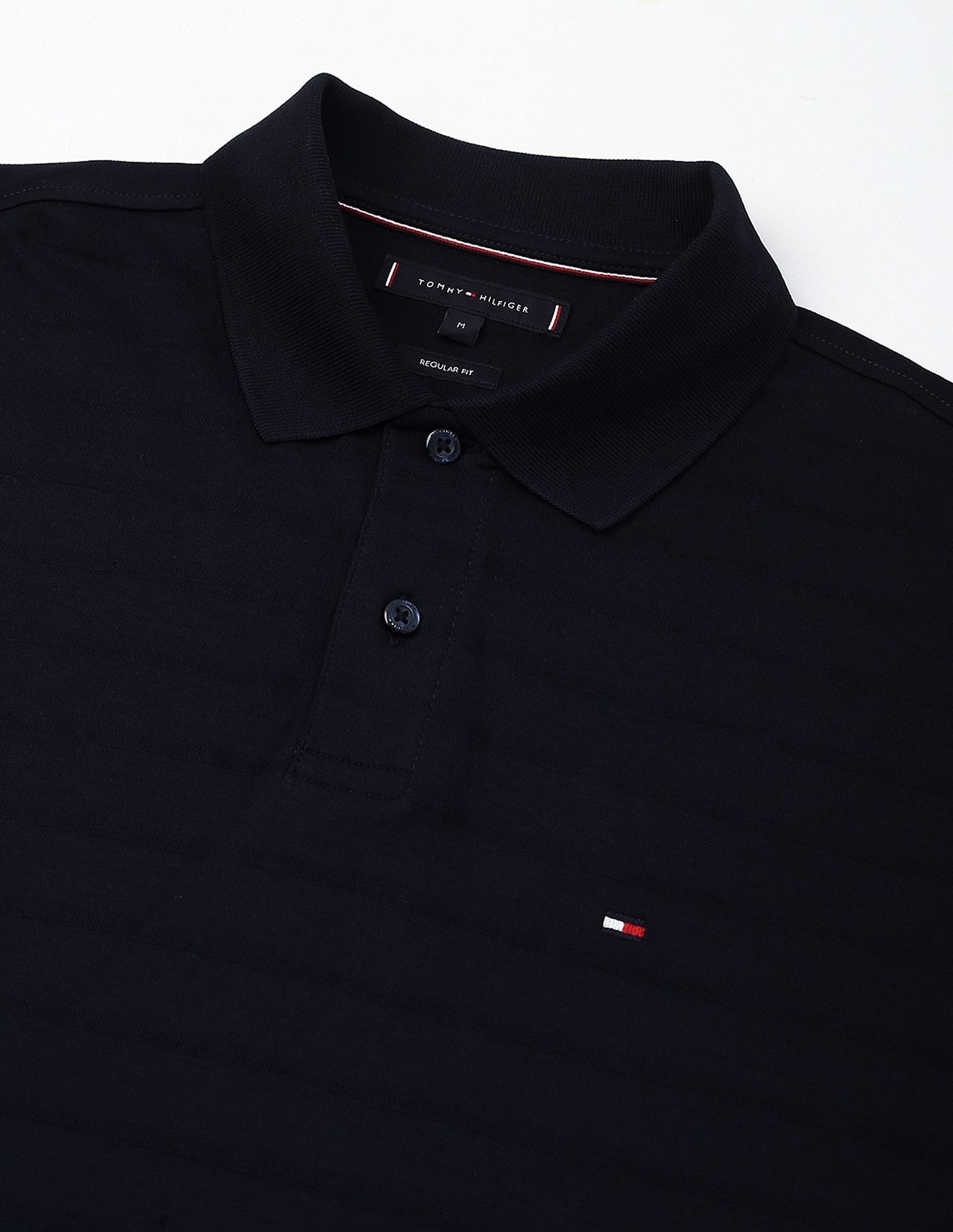 Tommy Hilfiger Solid Regular-Fit Cotton Polo Shirt