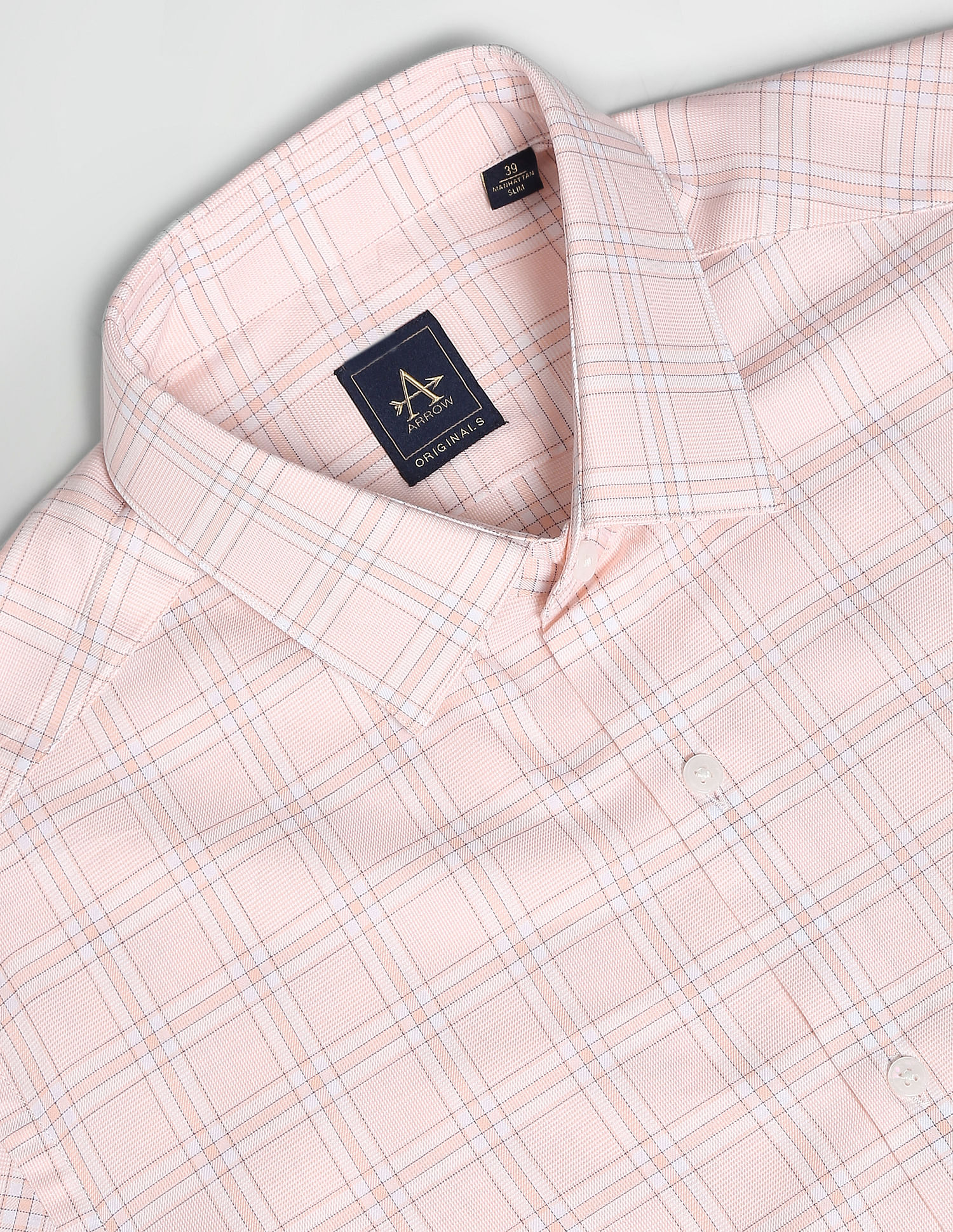 Arrow Manhattan Slim Fit Tartan Check Formal Shirt